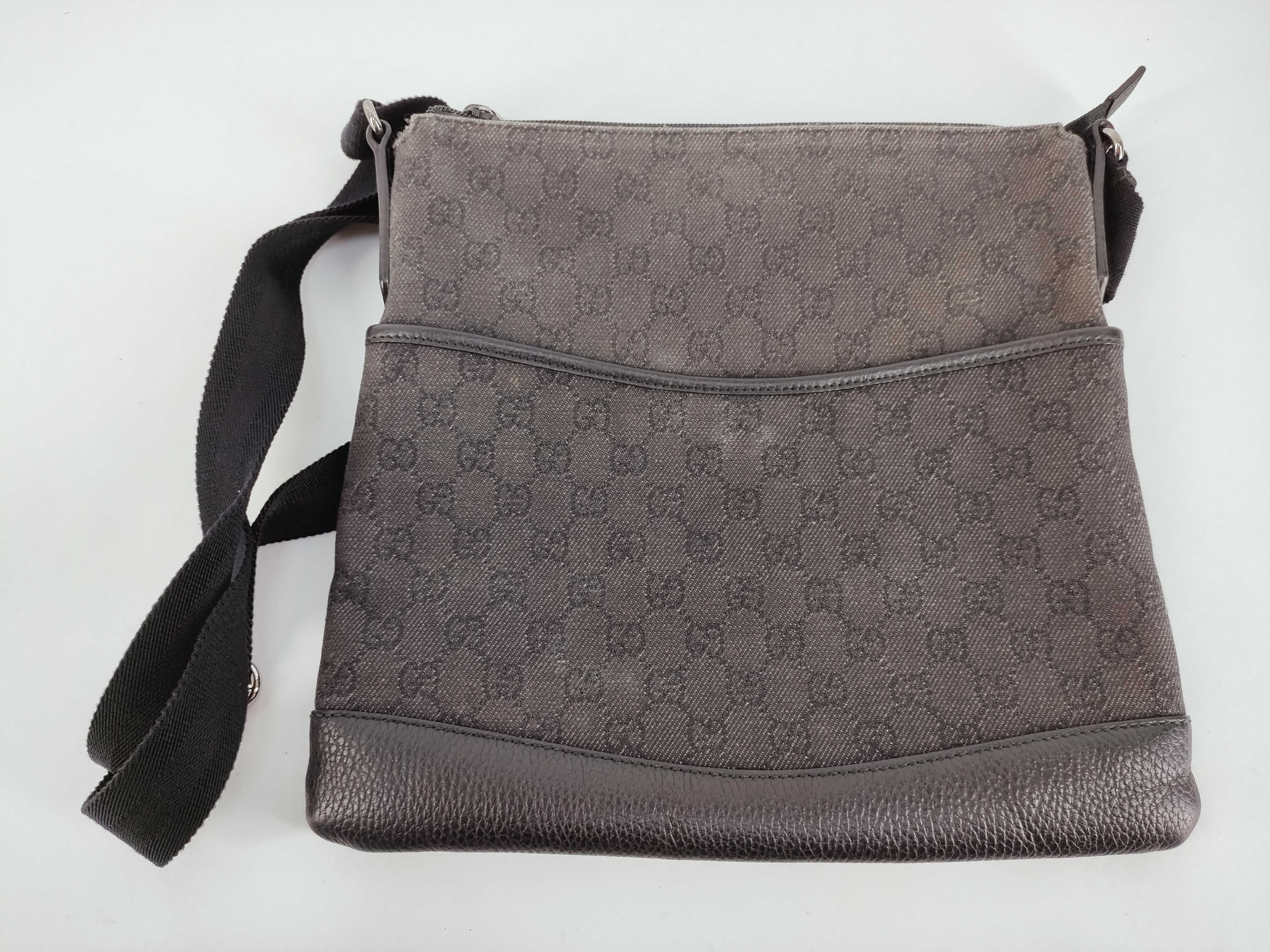 509635 GG Denim Shoulder Bag