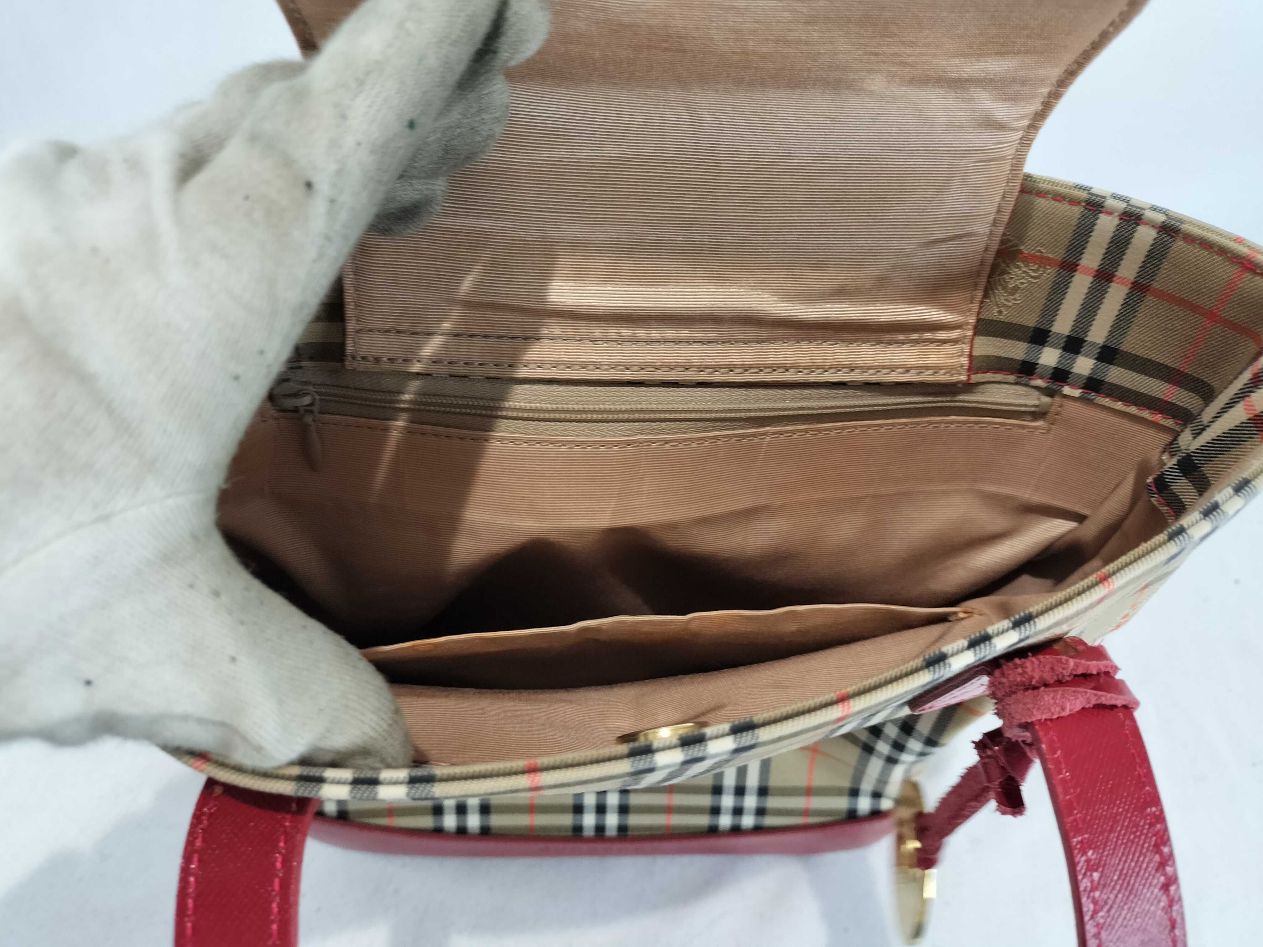 Nova Check Shadow Horse Tote Bag / Gold Hardware Handbag — view 10