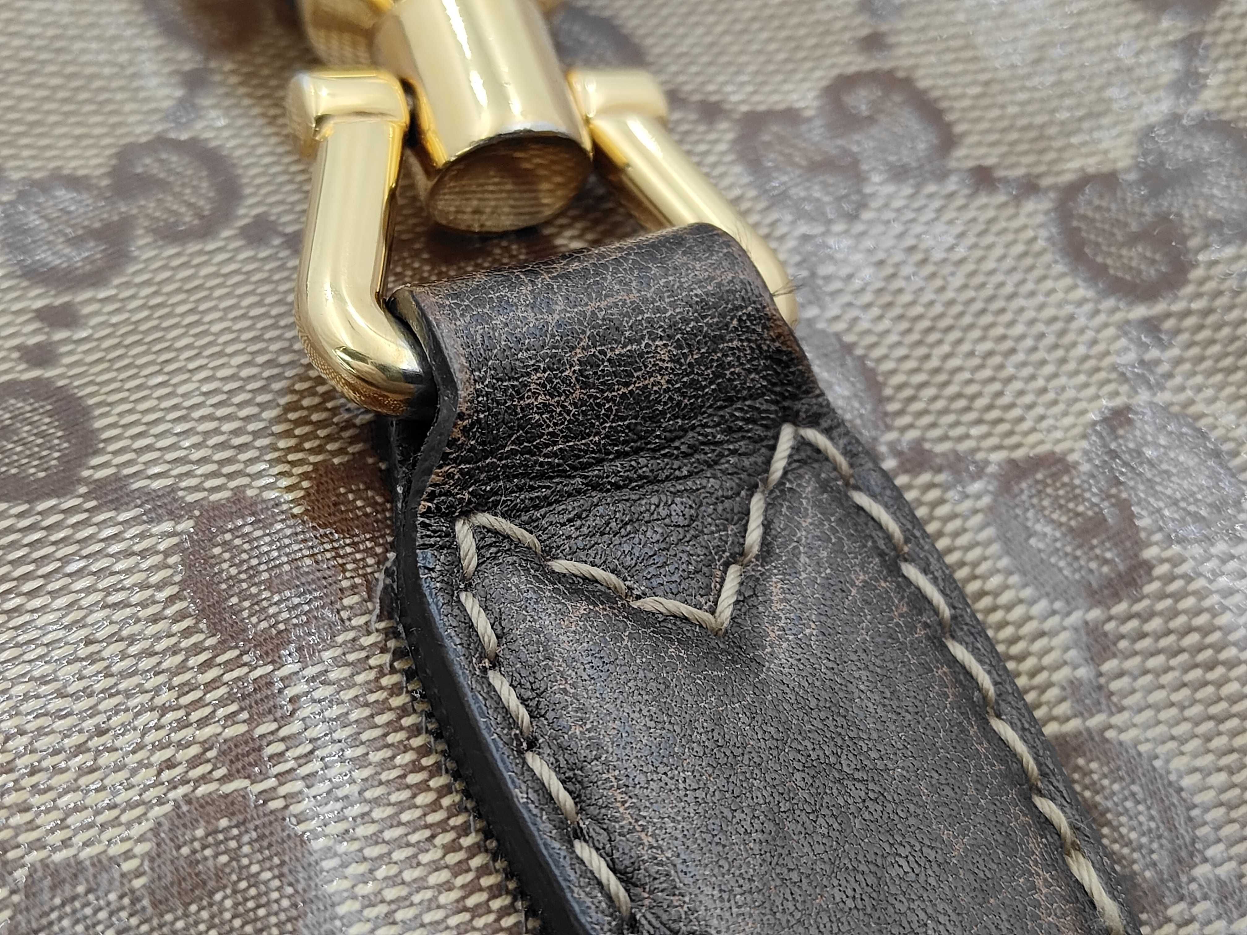 GG Brown Crystal Leather GG Monogram Jackie Bamboo Tassel Bag with Long Strap Shoulder Bag — view 13
