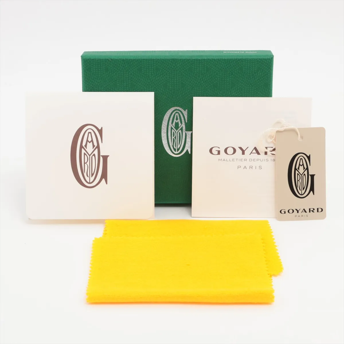 Herringbone Saint-Sulpice PVC x Leather Card Case Green — view 9