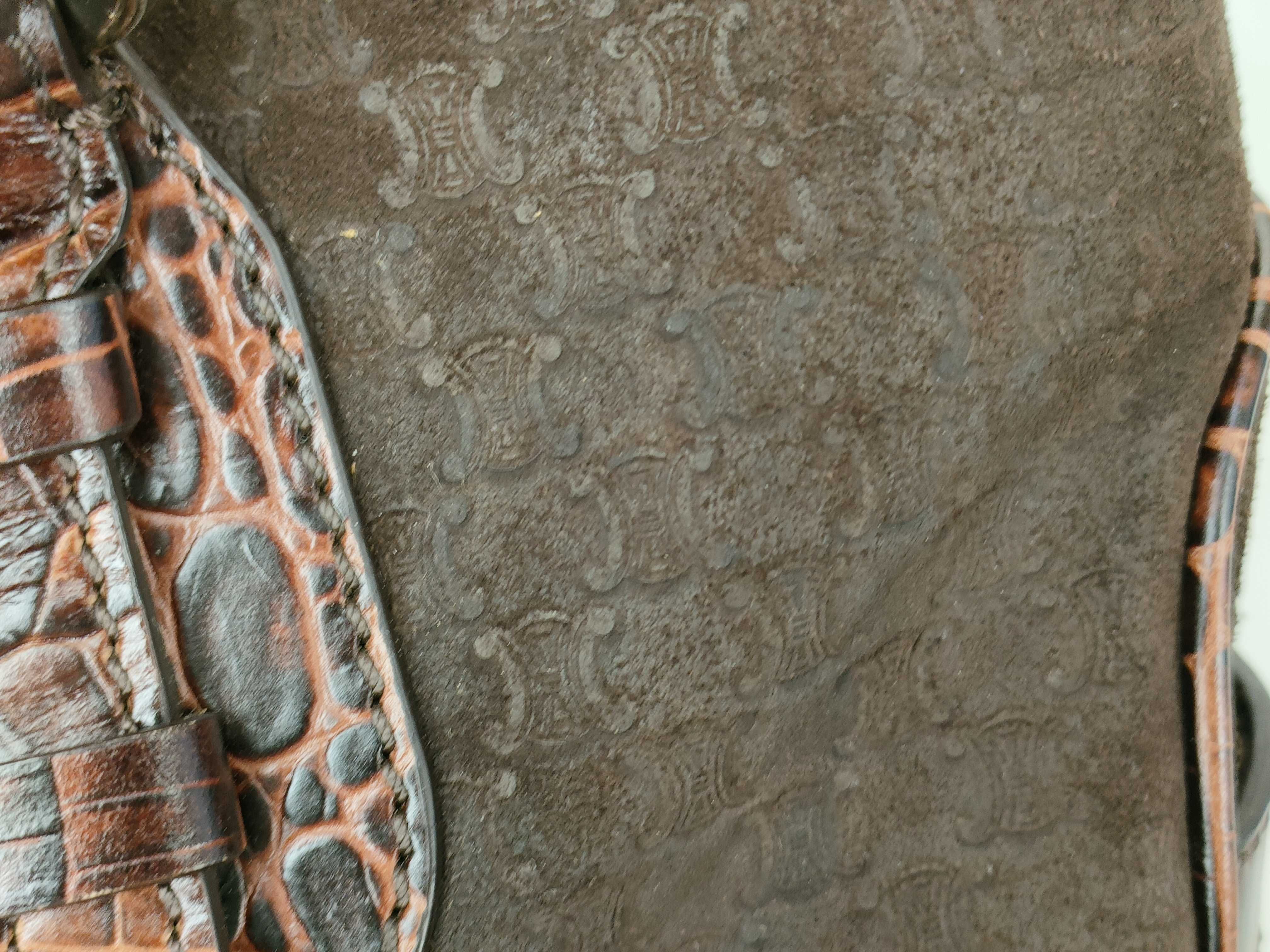 Boogie Macadam Crocodile Embossed Handbag — view 13