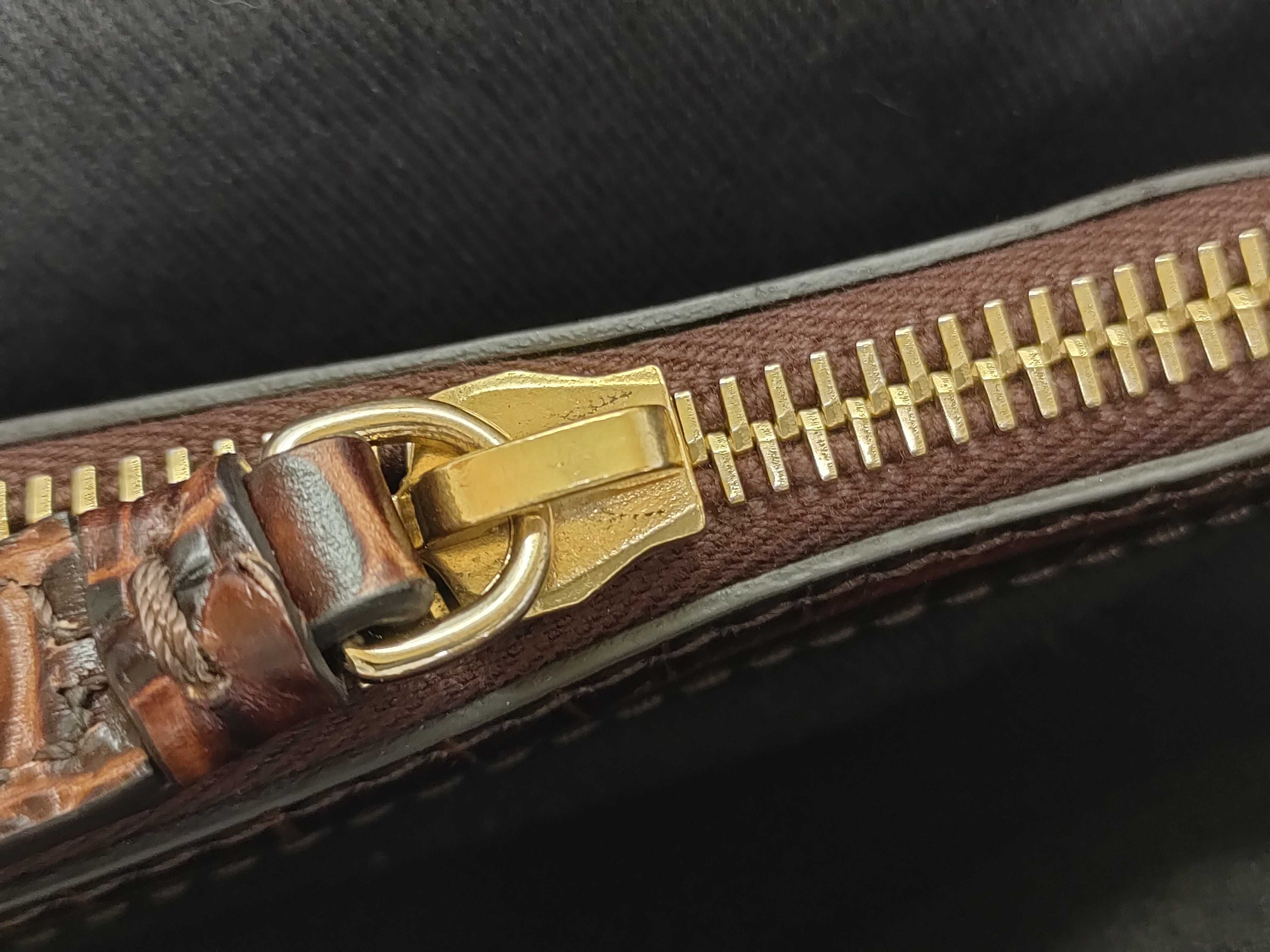 Boogie Macadam Crocodile Embossed Handbag — view 14