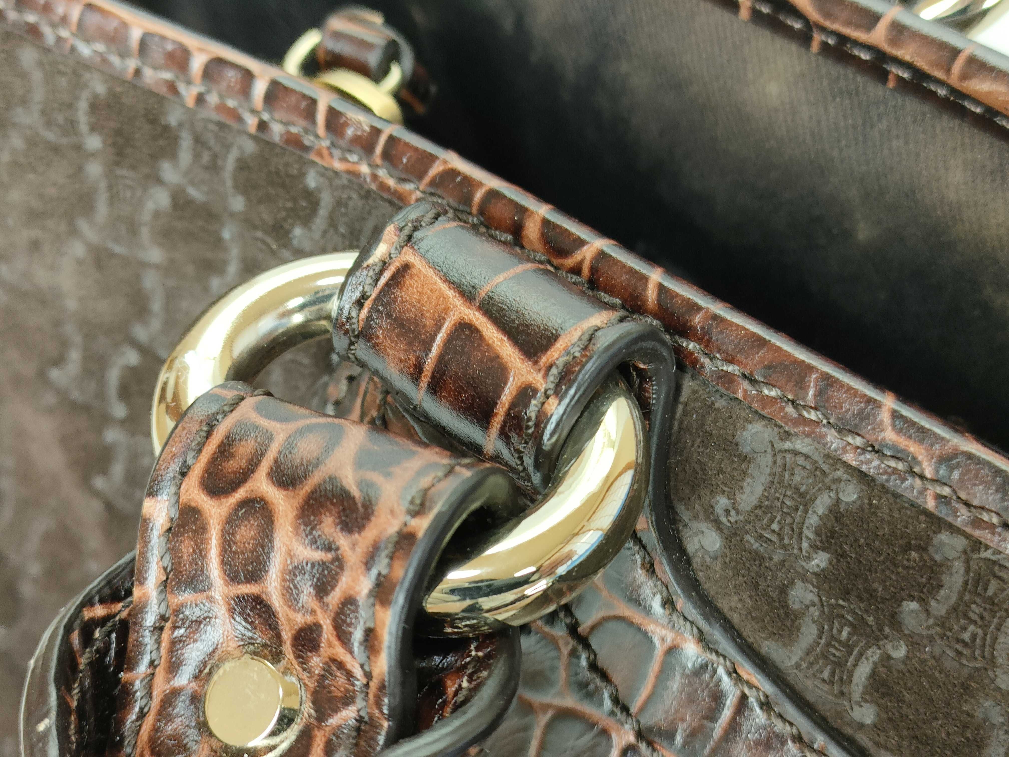 Boogie Macadam Crocodile Embossed Handbag — view 5