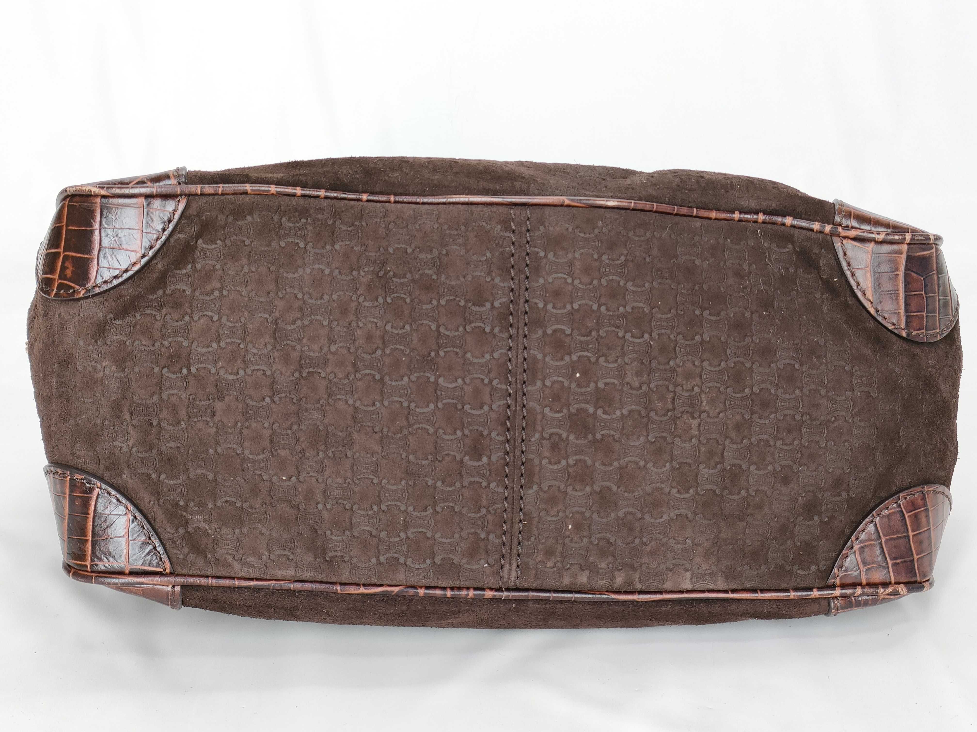 Boogie Macadam Crocodile Embossed Handbag — view 8