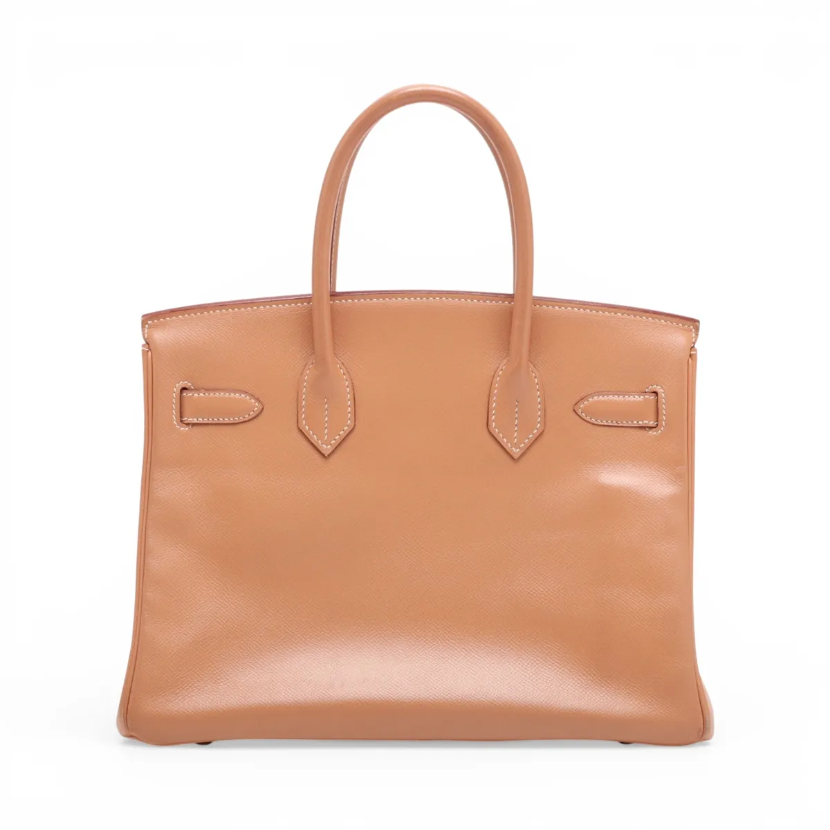 [Individually packaged] Hermes Birkin 30 Letournée Courchevel Natural Gold Hardware B: 1998 Key not included — view 2