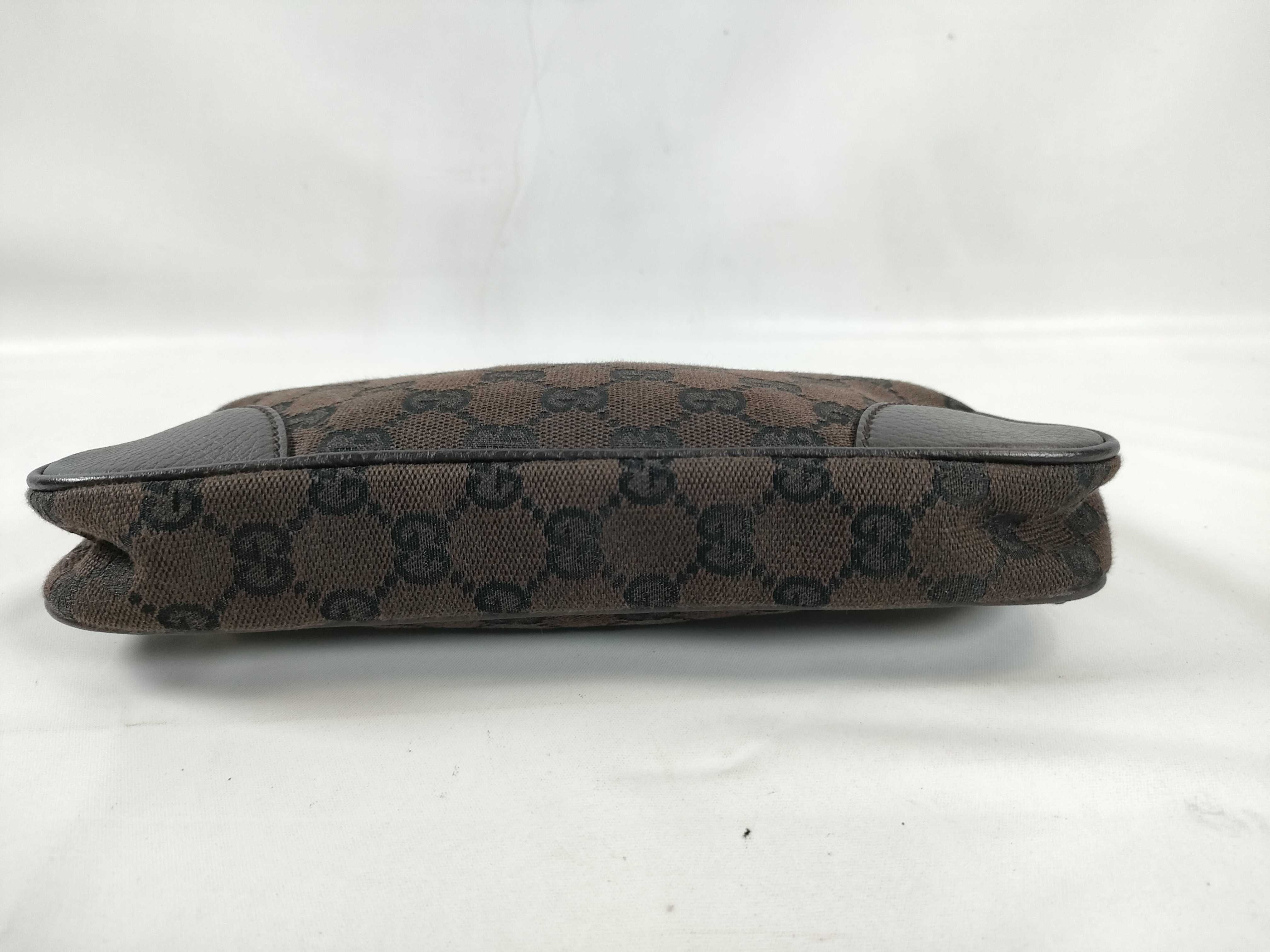 GG Canvas Chain Handbag, Dark Brown — view 7