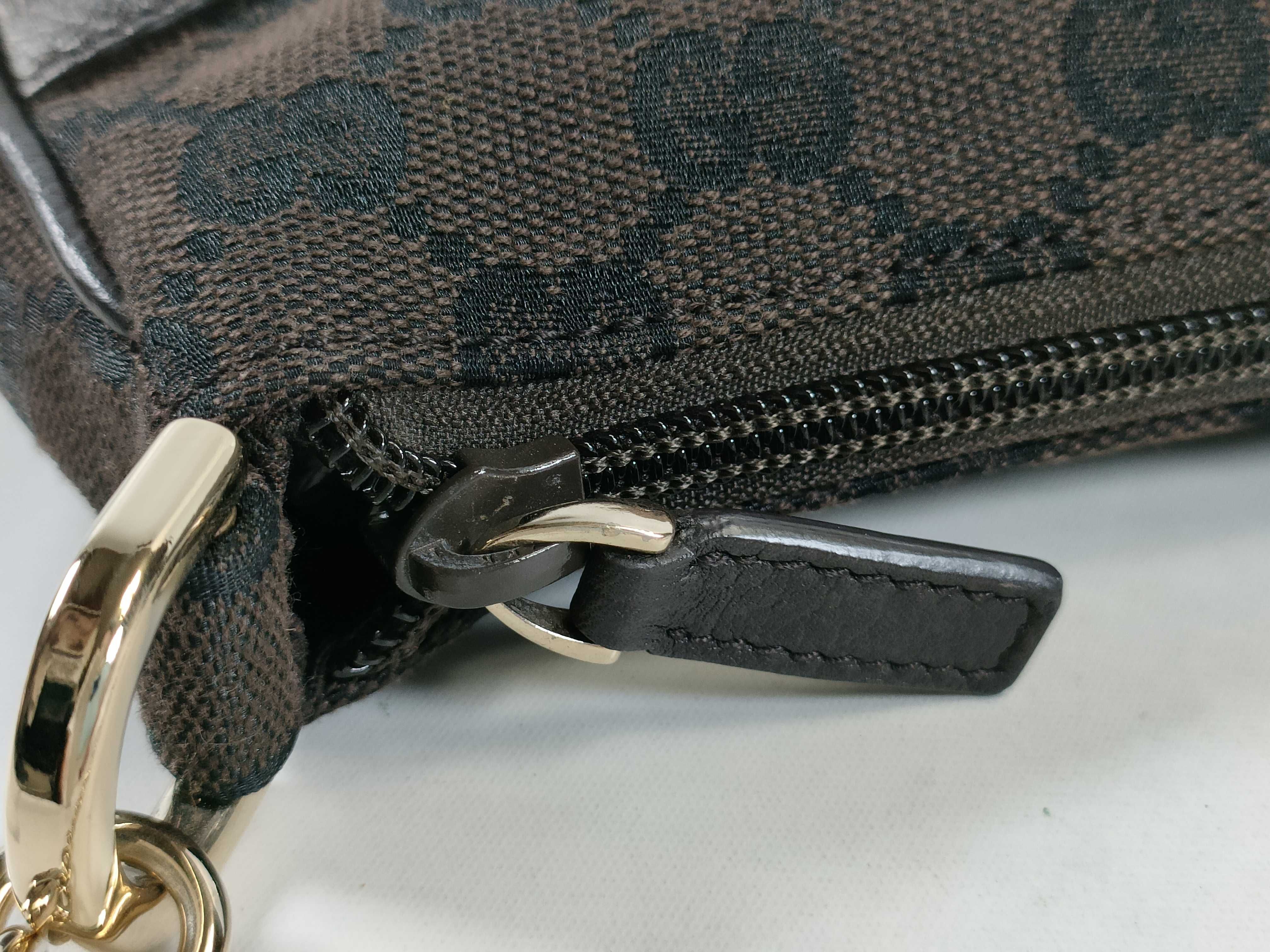 GG Canvas Chain Handbag, Dark Brown — view 8