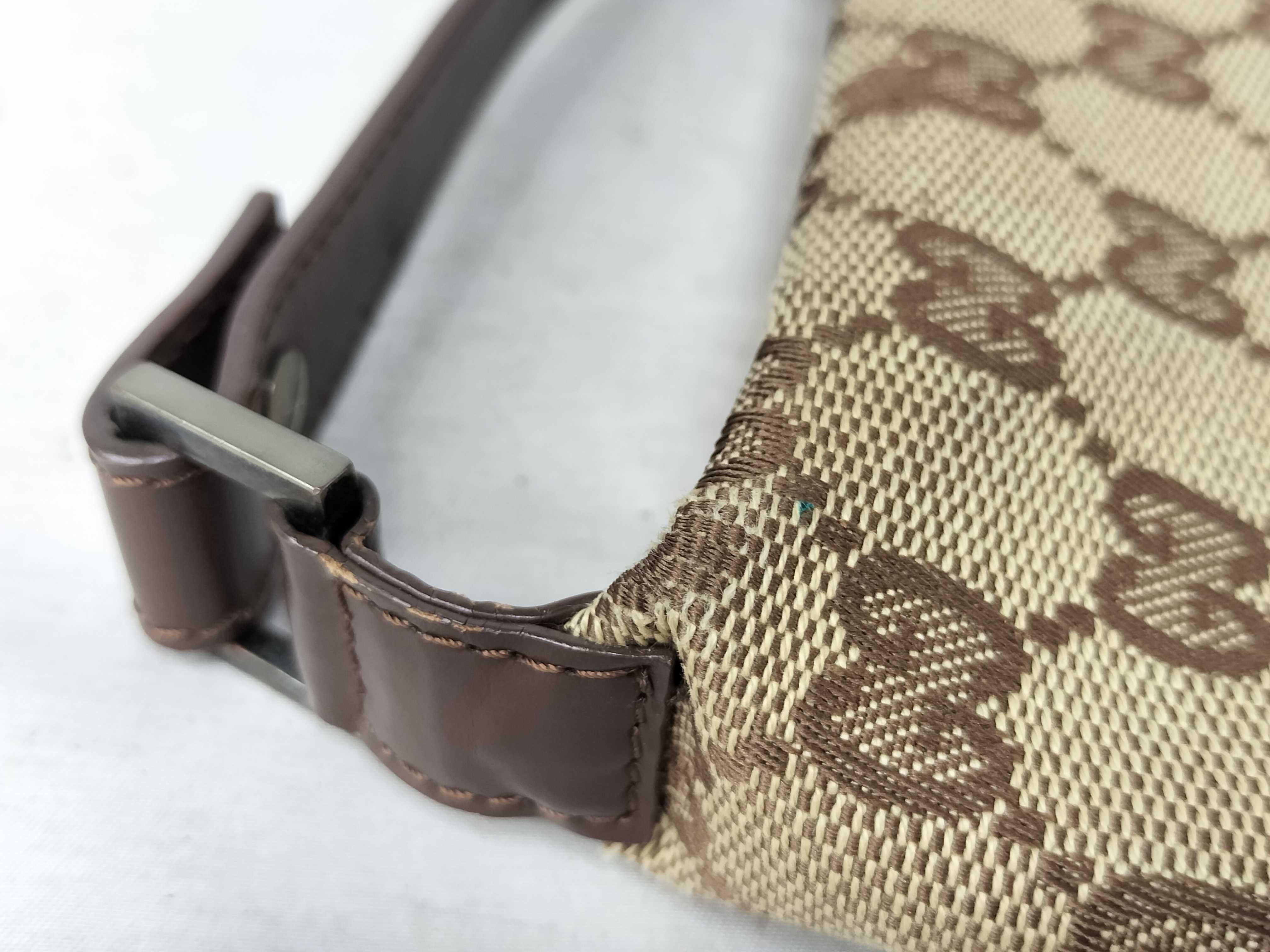 GG Canvas Handbag, Gucci Handbag with GG Pattern Canvas — view 12