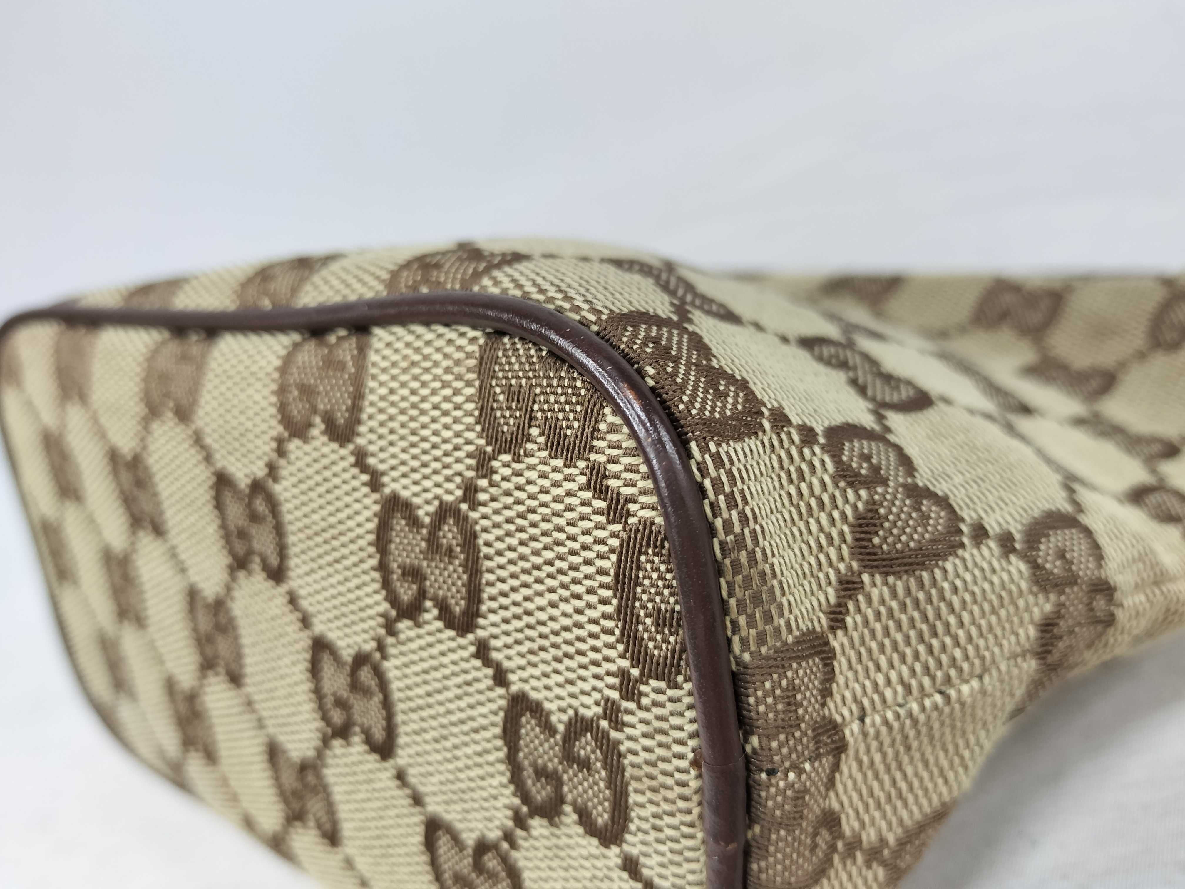 GG Canvas Handbag, Gucci Handbag with GG Pattern Canvas — view 7