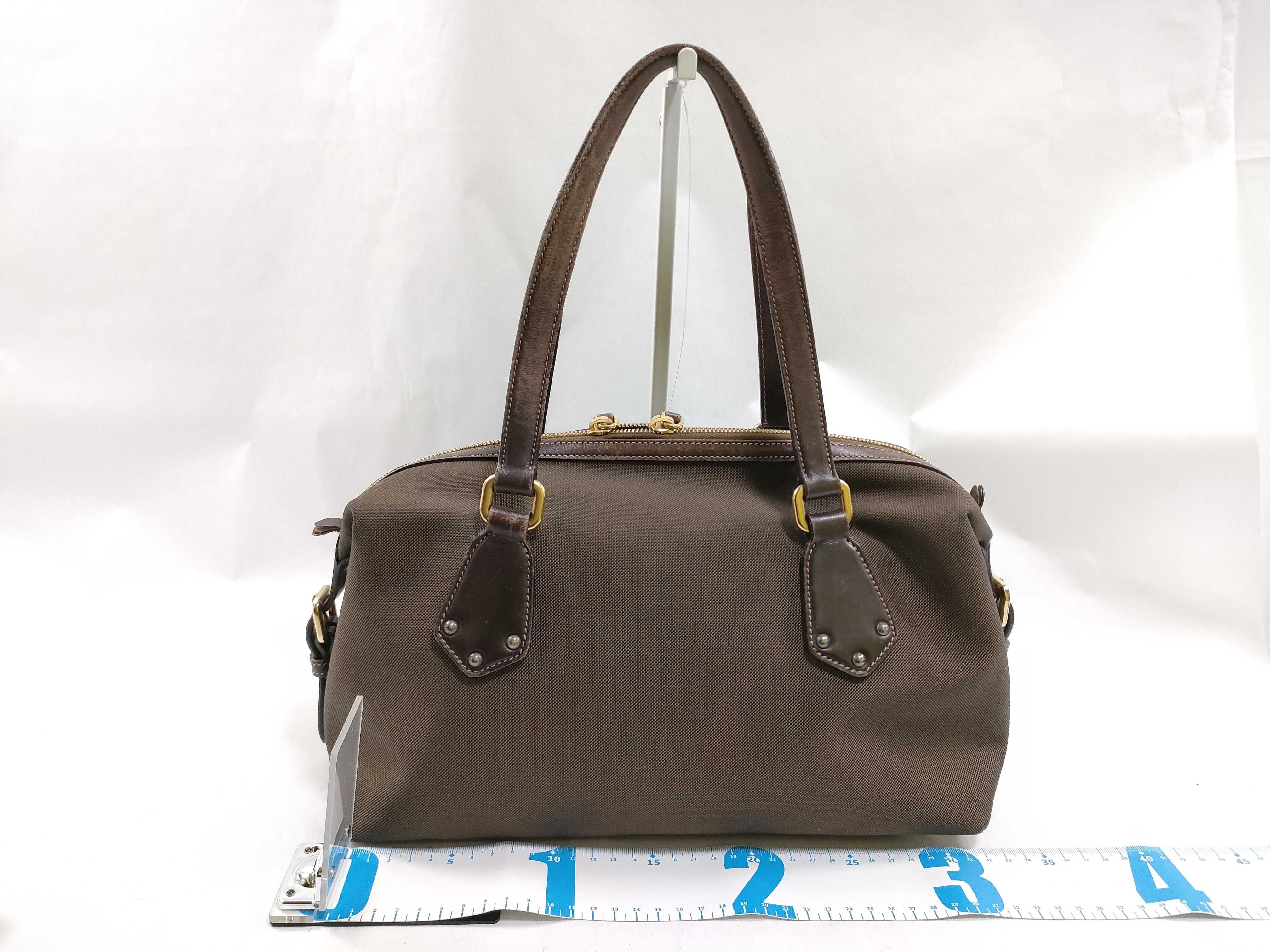 Canvas Logo Jacquard Handbag Brown BR3461 Handbag — view 2