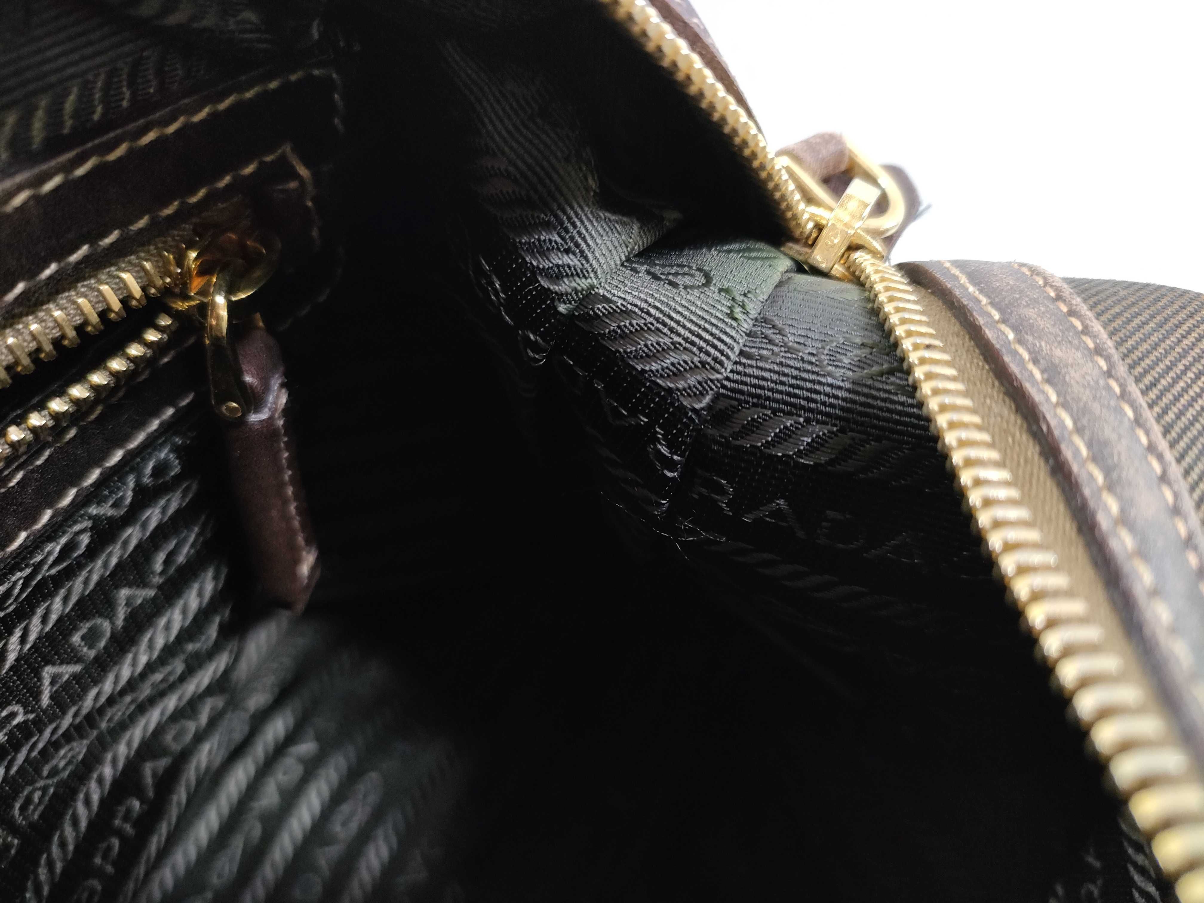 Canvas Logo Jacquard Handbag Brown BR3461 Handbag — view 13