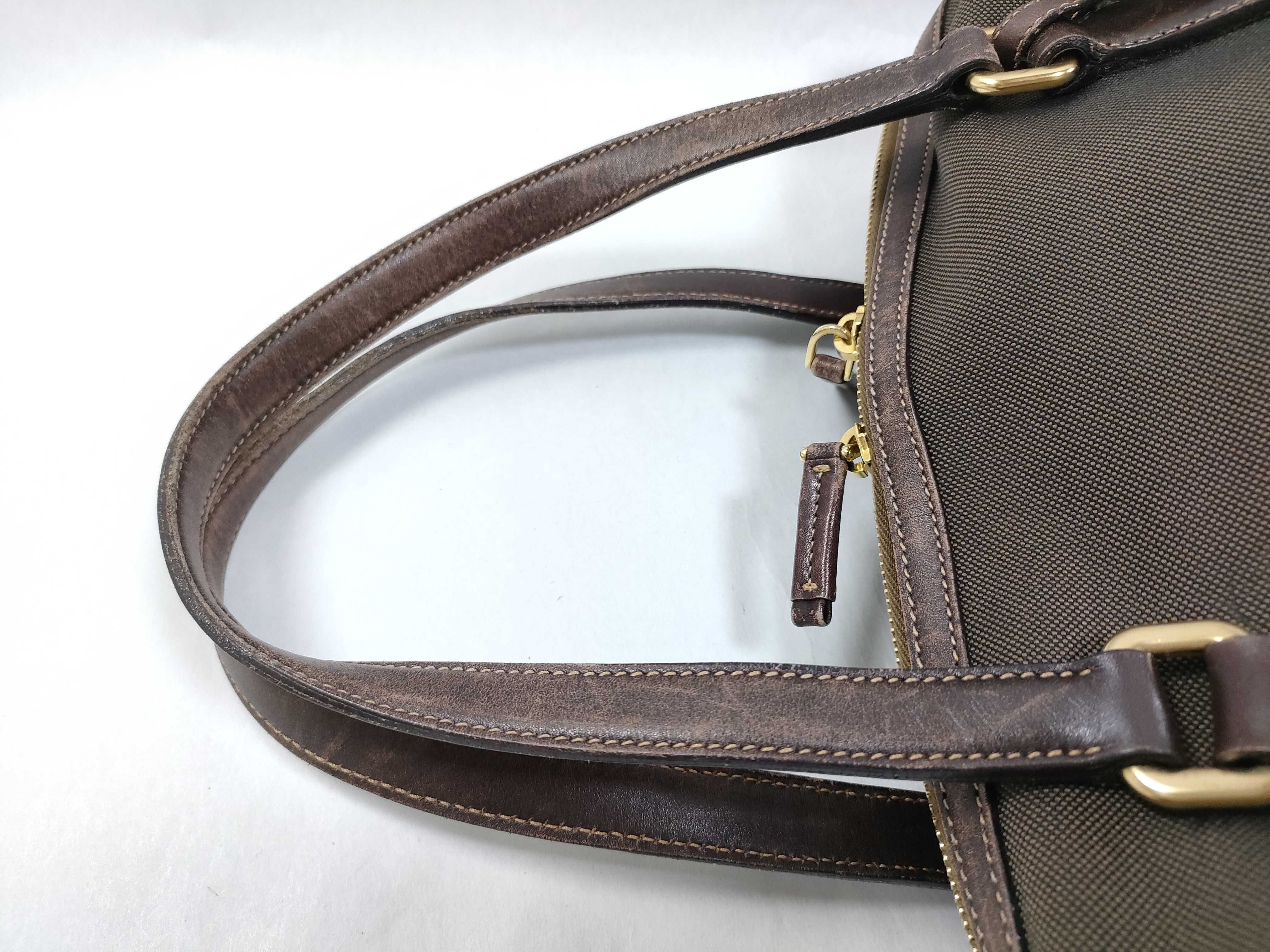 Canvas Logo Jacquard Handbag Brown BR3461 Handbag — view 3