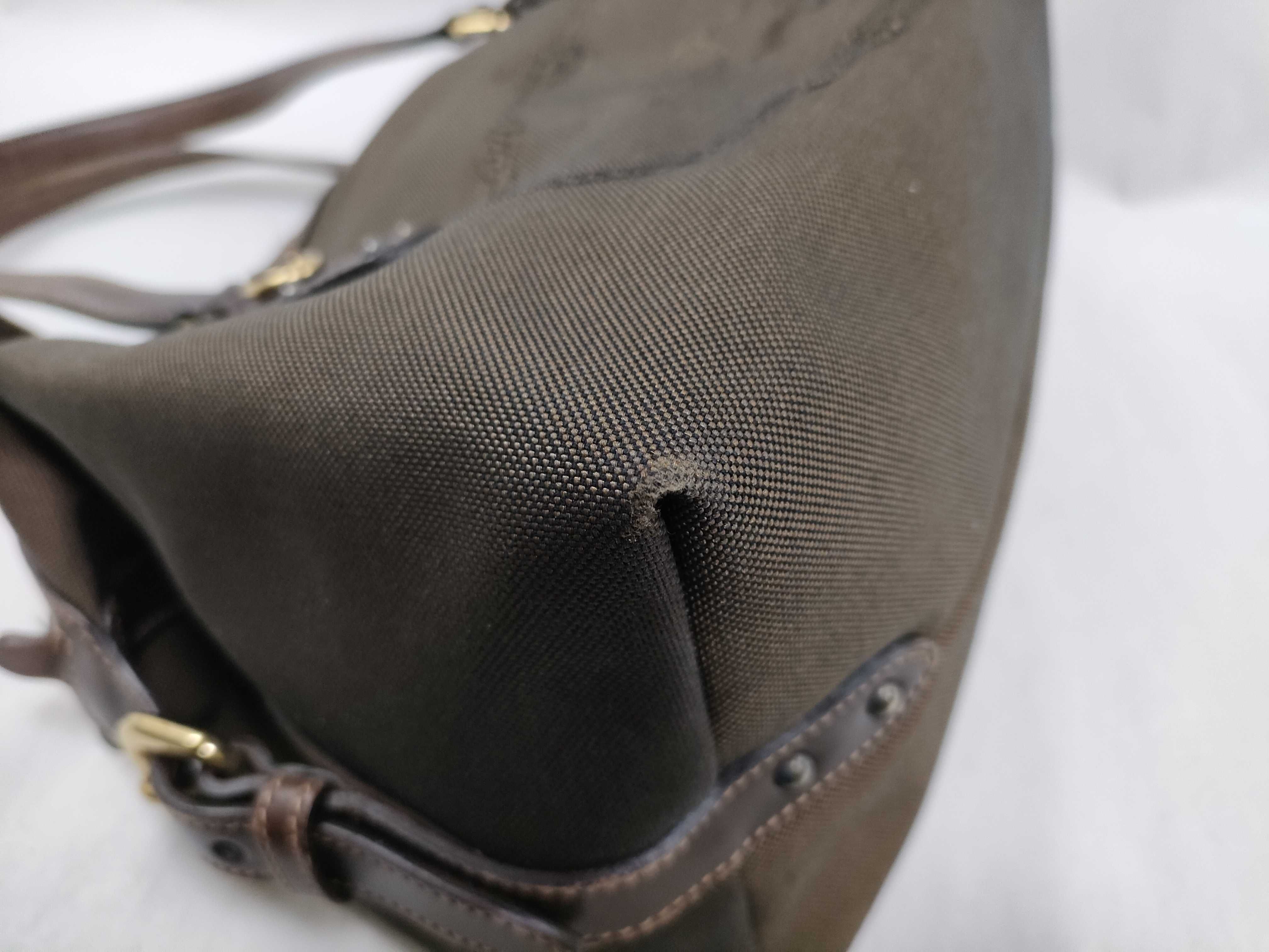 Canvas Logo Jacquard Handbag Brown BR3461 Handbag — view 6