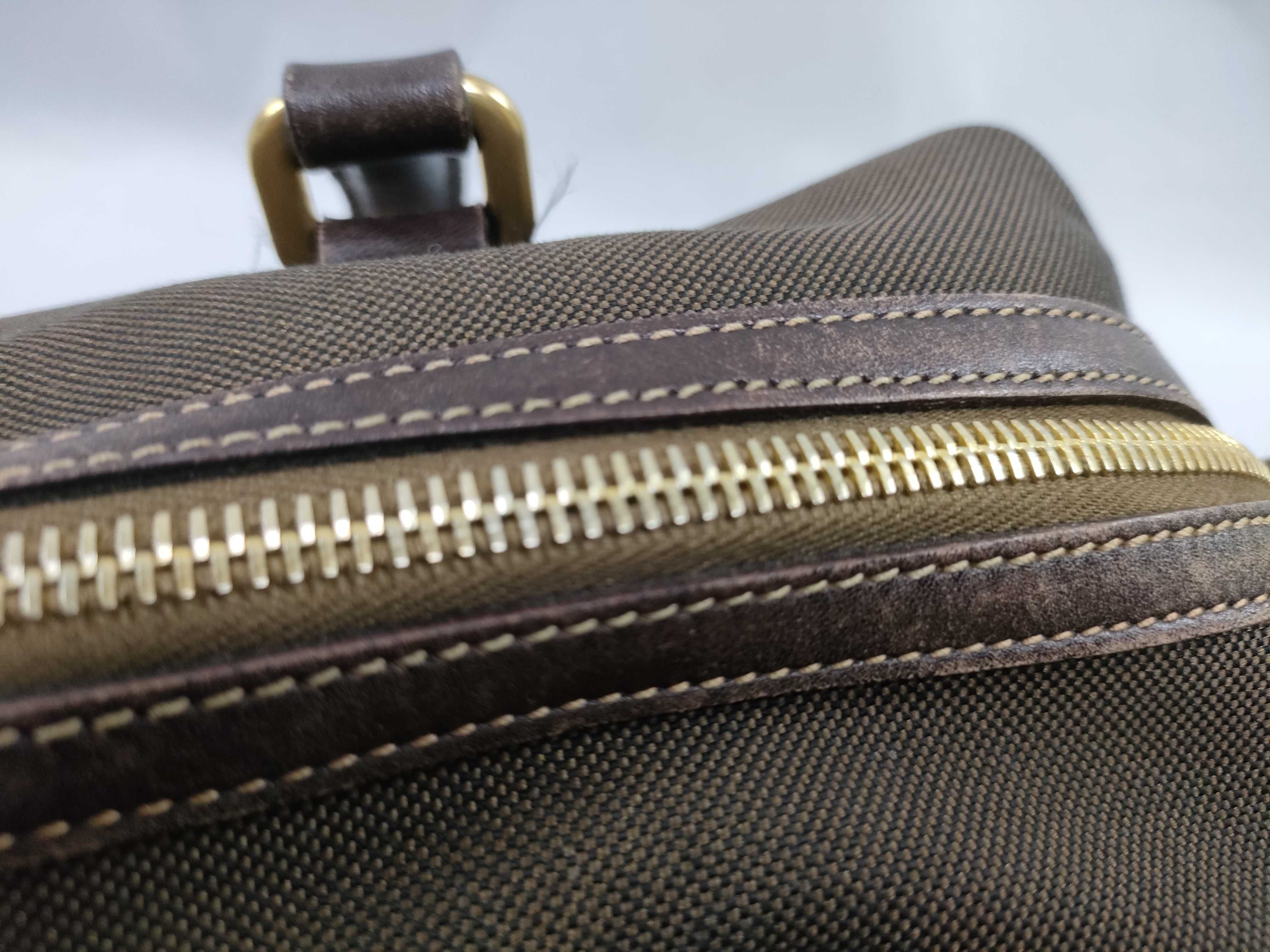 Canvas Logo Jacquard Handbag Brown BR3461 Handbag — view 8