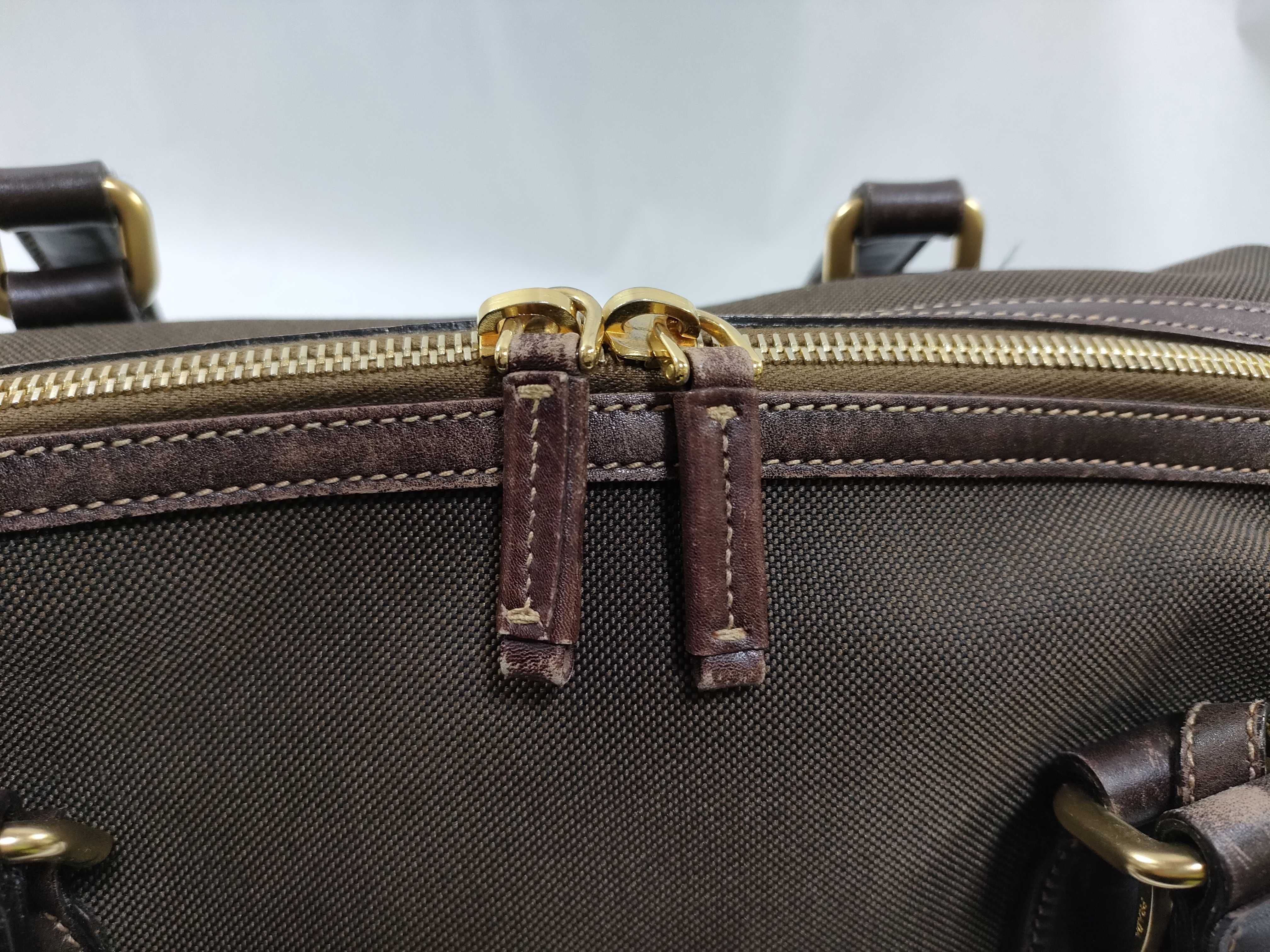Canvas Logo Jacquard Handbag Brown BR3461 Handbag — view 9