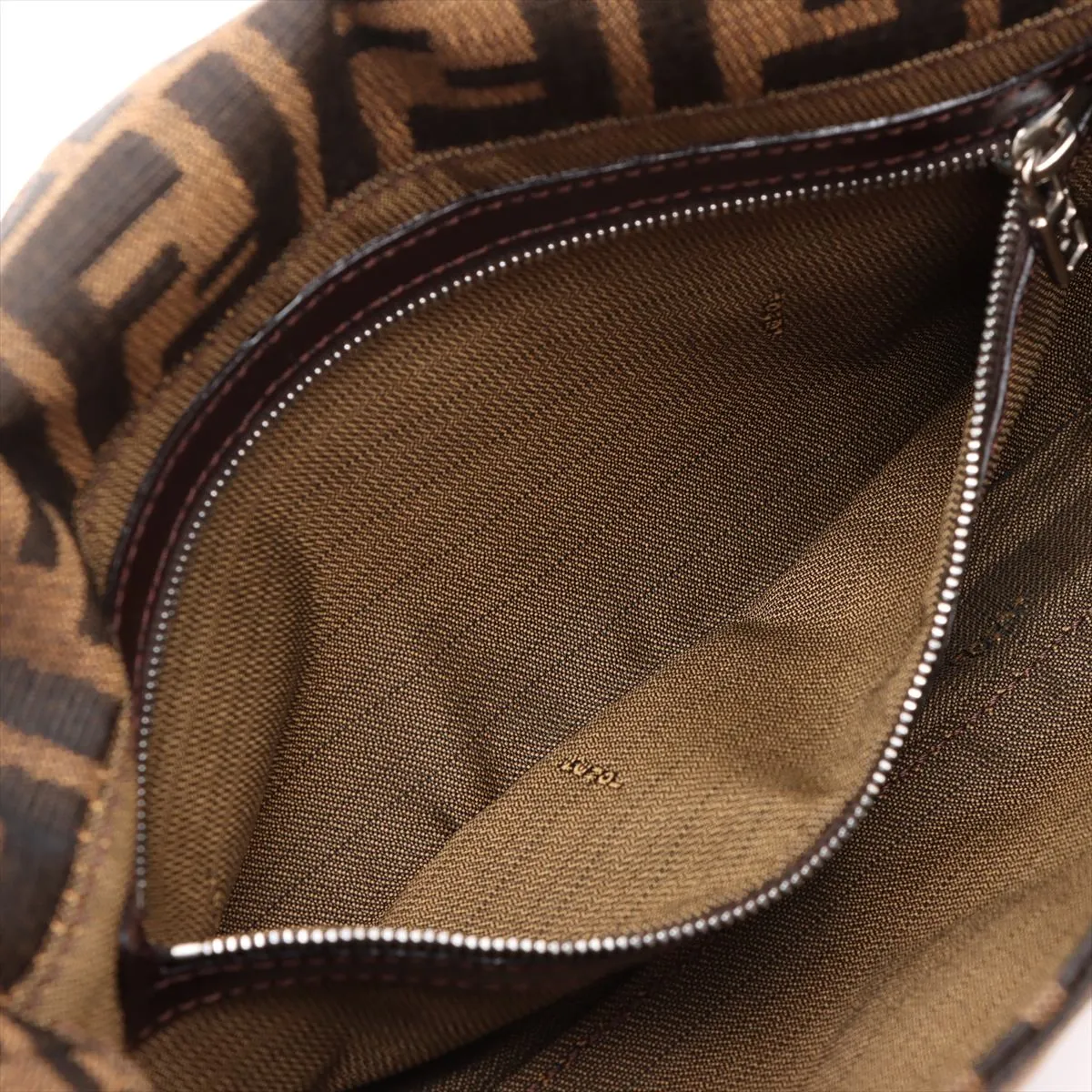 Zucca Mamma Bucket Canvas x Leather Shoulder Bag Brown 26424 — view 8