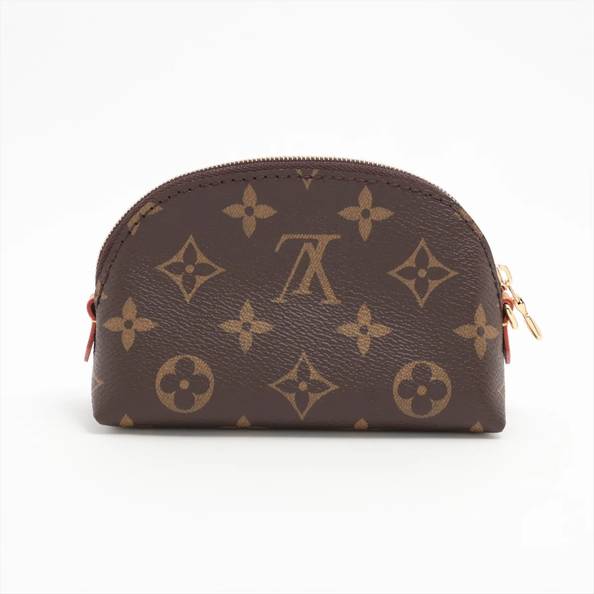 Monogram Cosmetic Purse M25653 Brown Pouch (RFID detected) — view 2