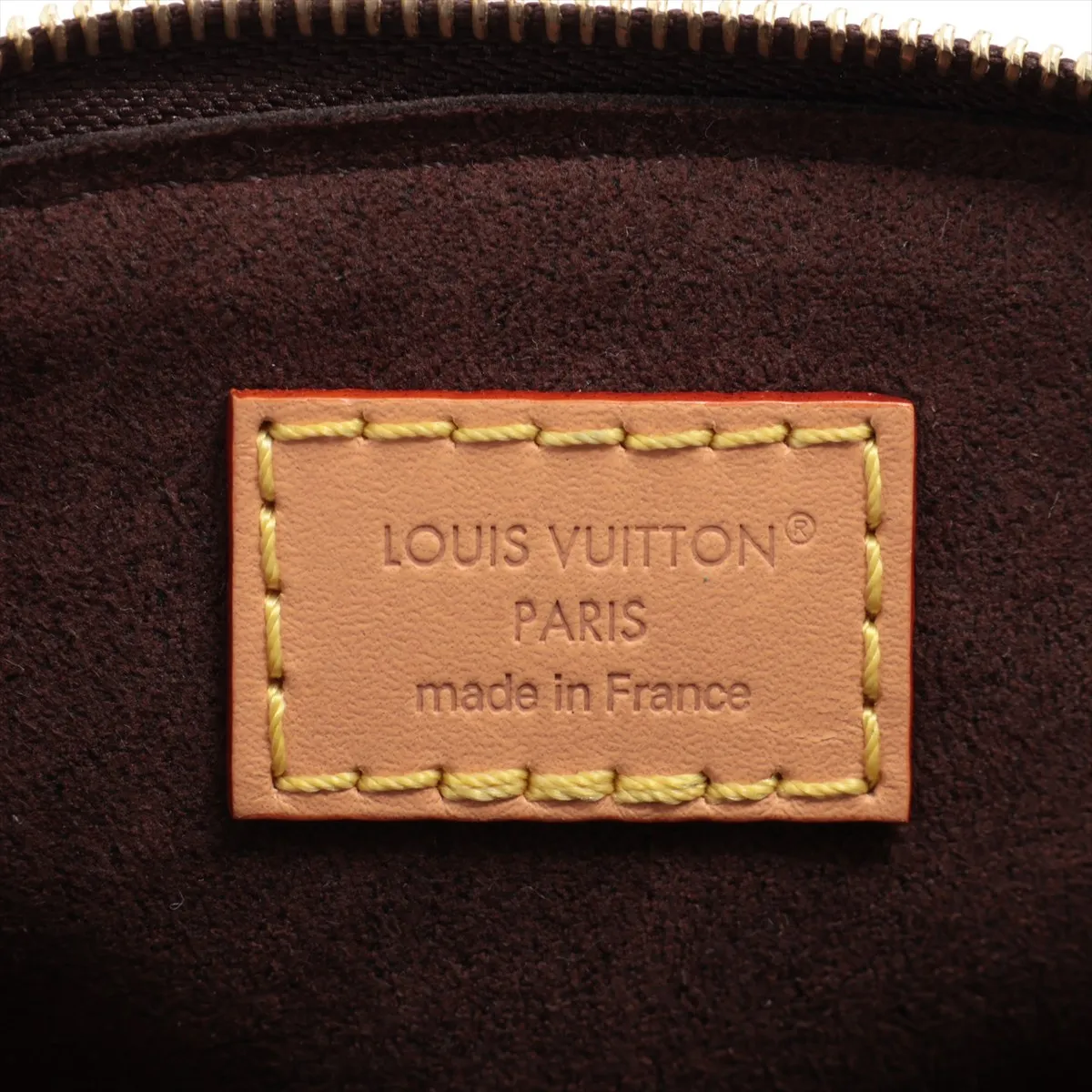 Monogram Cosmetic Purse M25653 Brown Pouch (RFID detected) — view 4