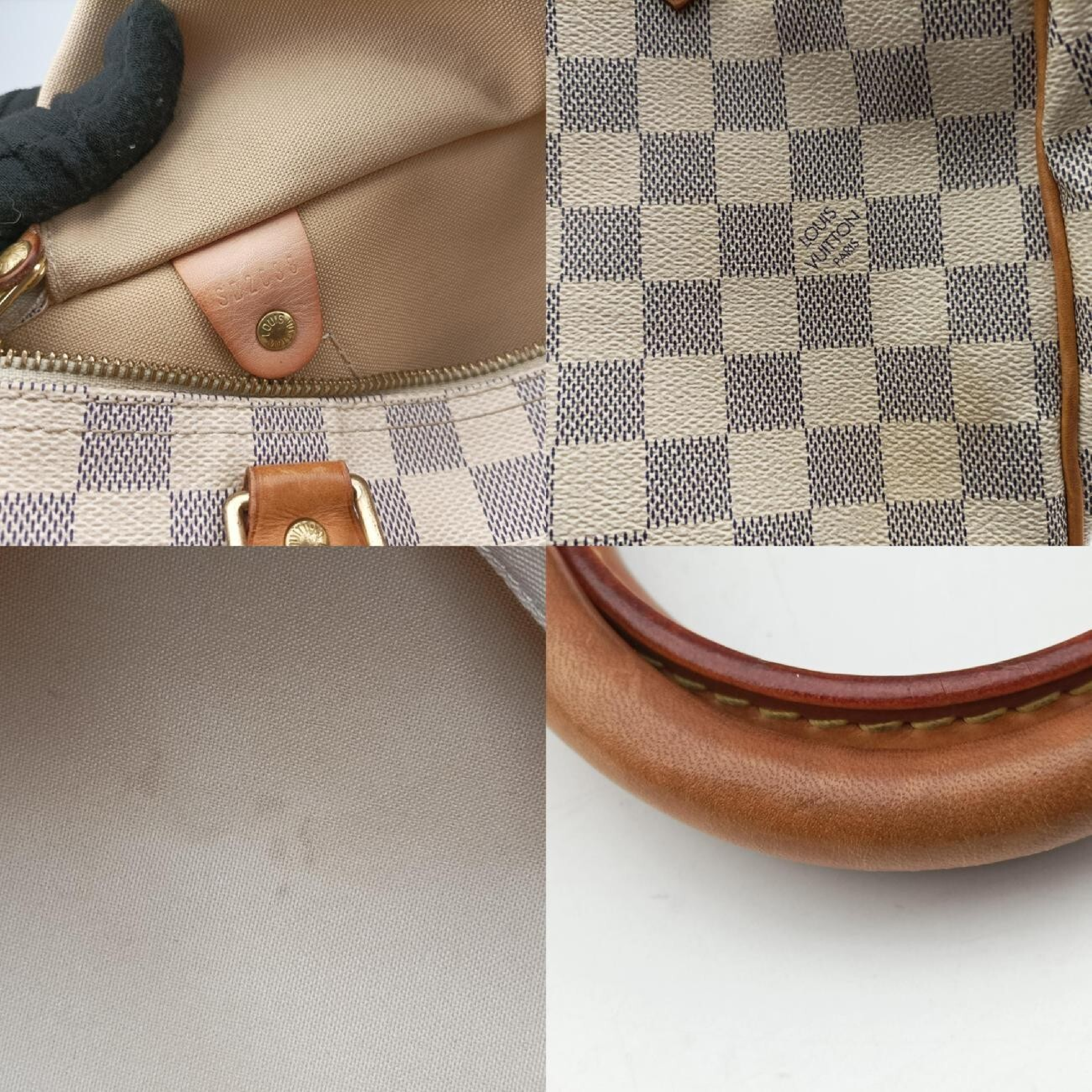 Speedy 25 Azur Damier Canvas N41534 SD2038 Handbag — view 8
