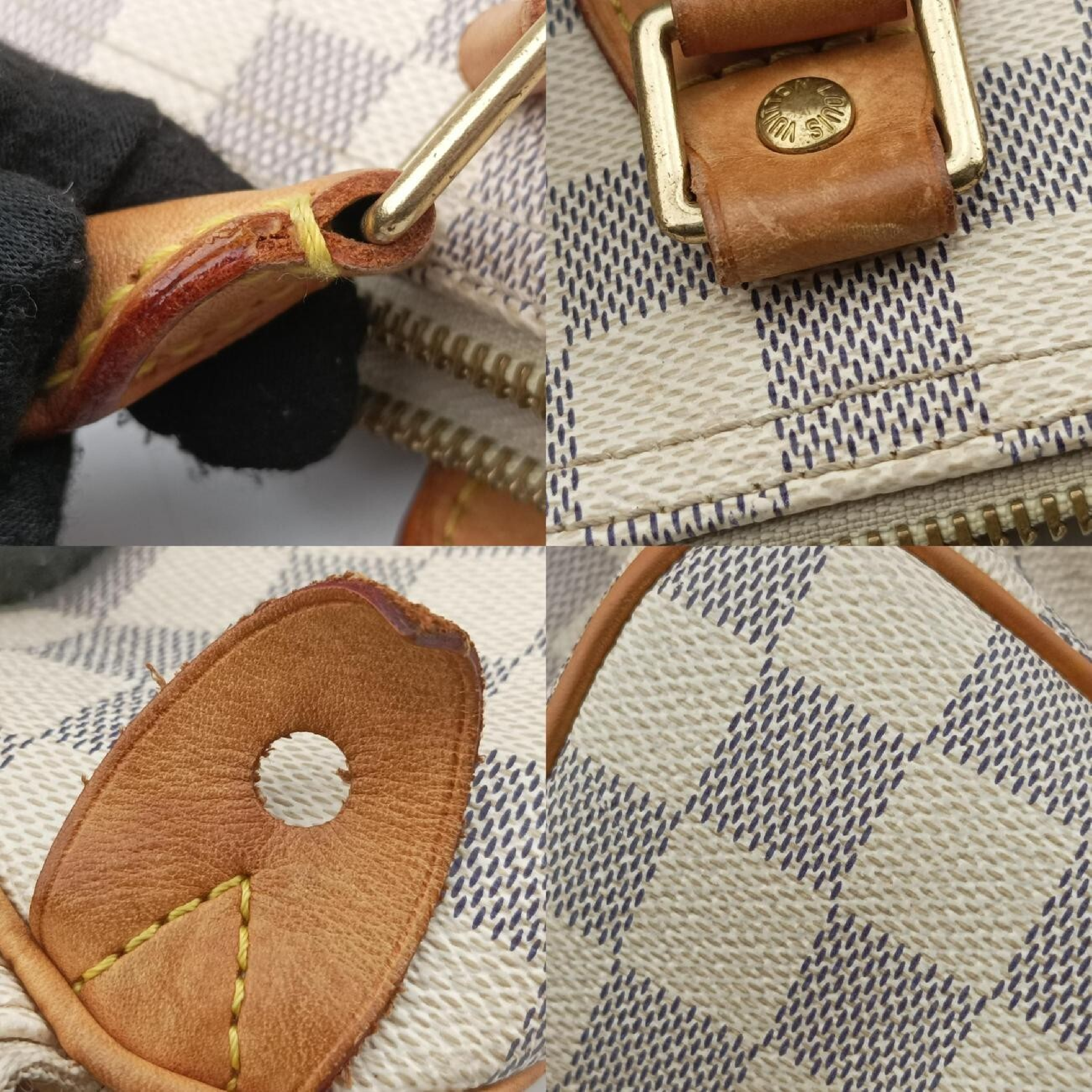 Speedy 25 Azur Damier Canvas N41534 SD2038 Handbag — view 10