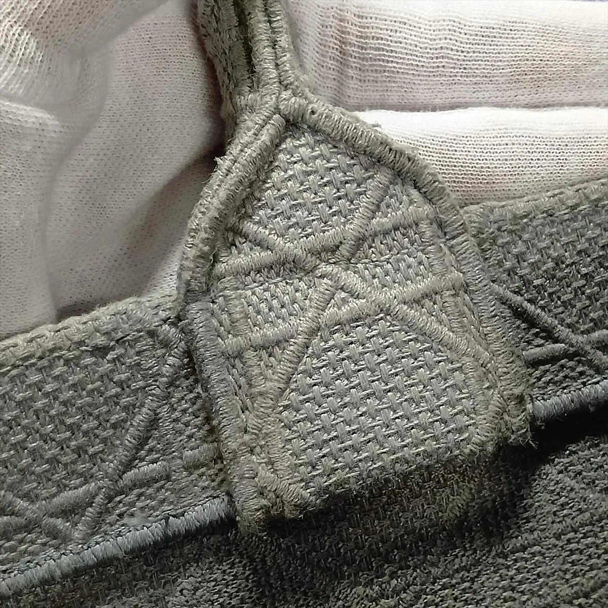 Cannage Book Tote Medium Canvas Tote Bag, Gray — view 9