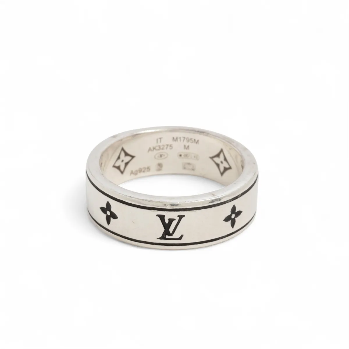 M1795M Ring LV Spike AK3275 Ring M 925 8.5g Silver Dents