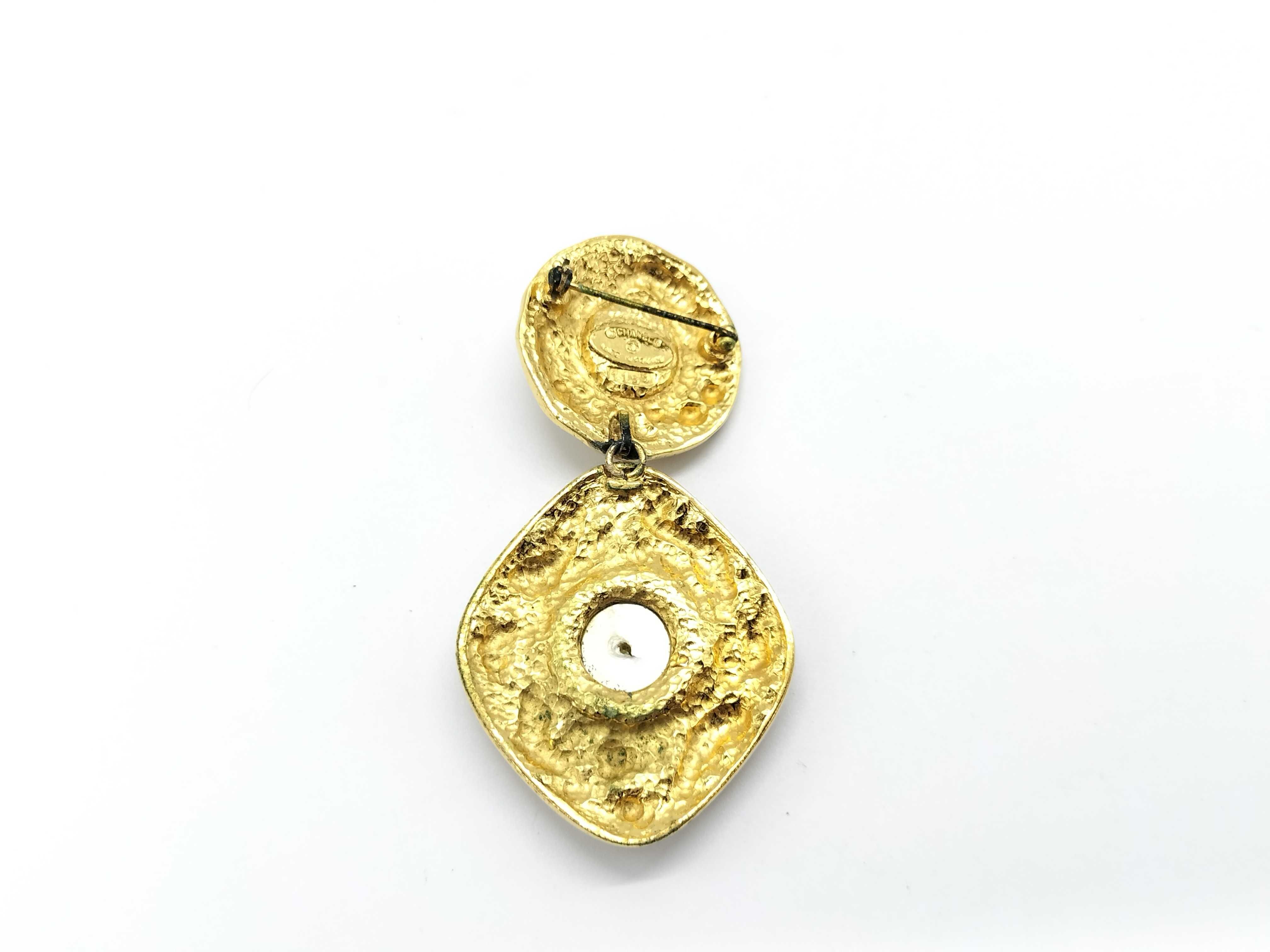 Pearl Double Strand Brooch — view 3