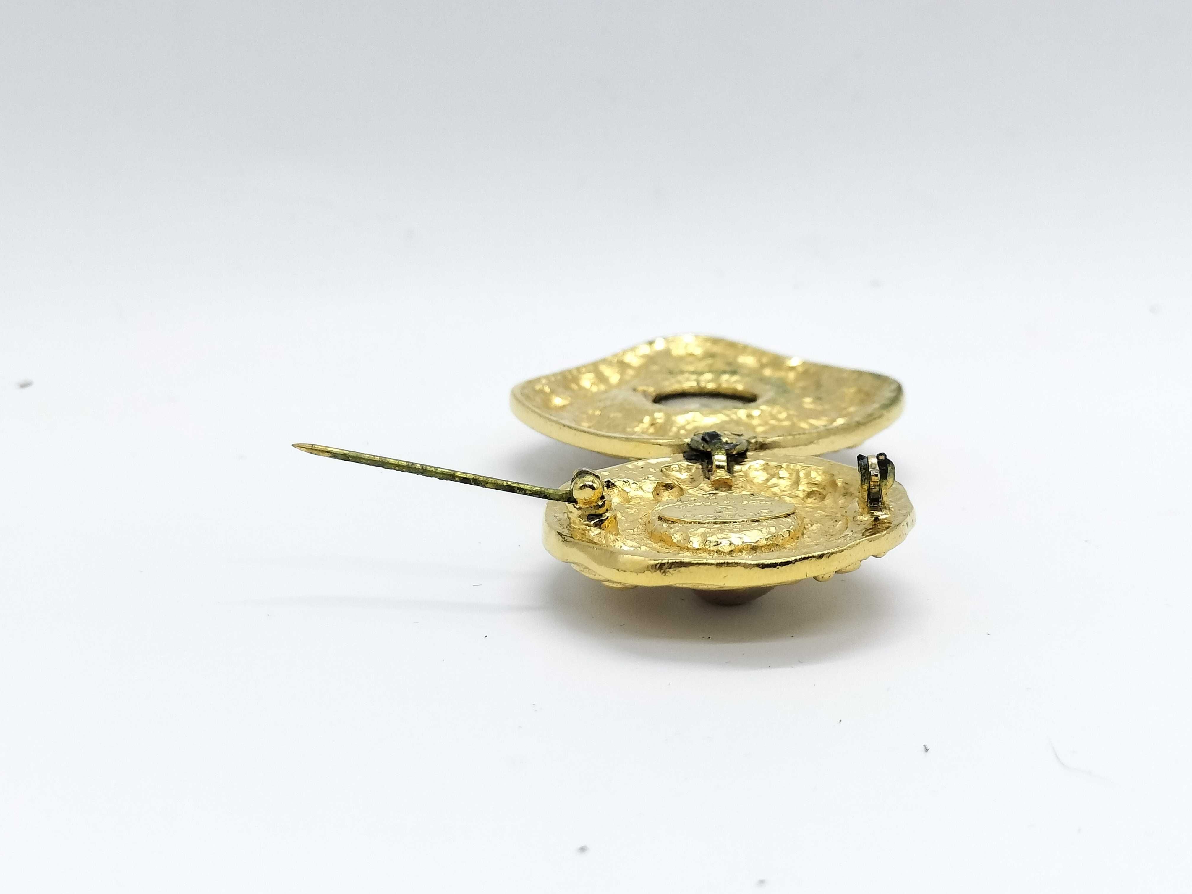Pearl Double Strand Brooch — view 4