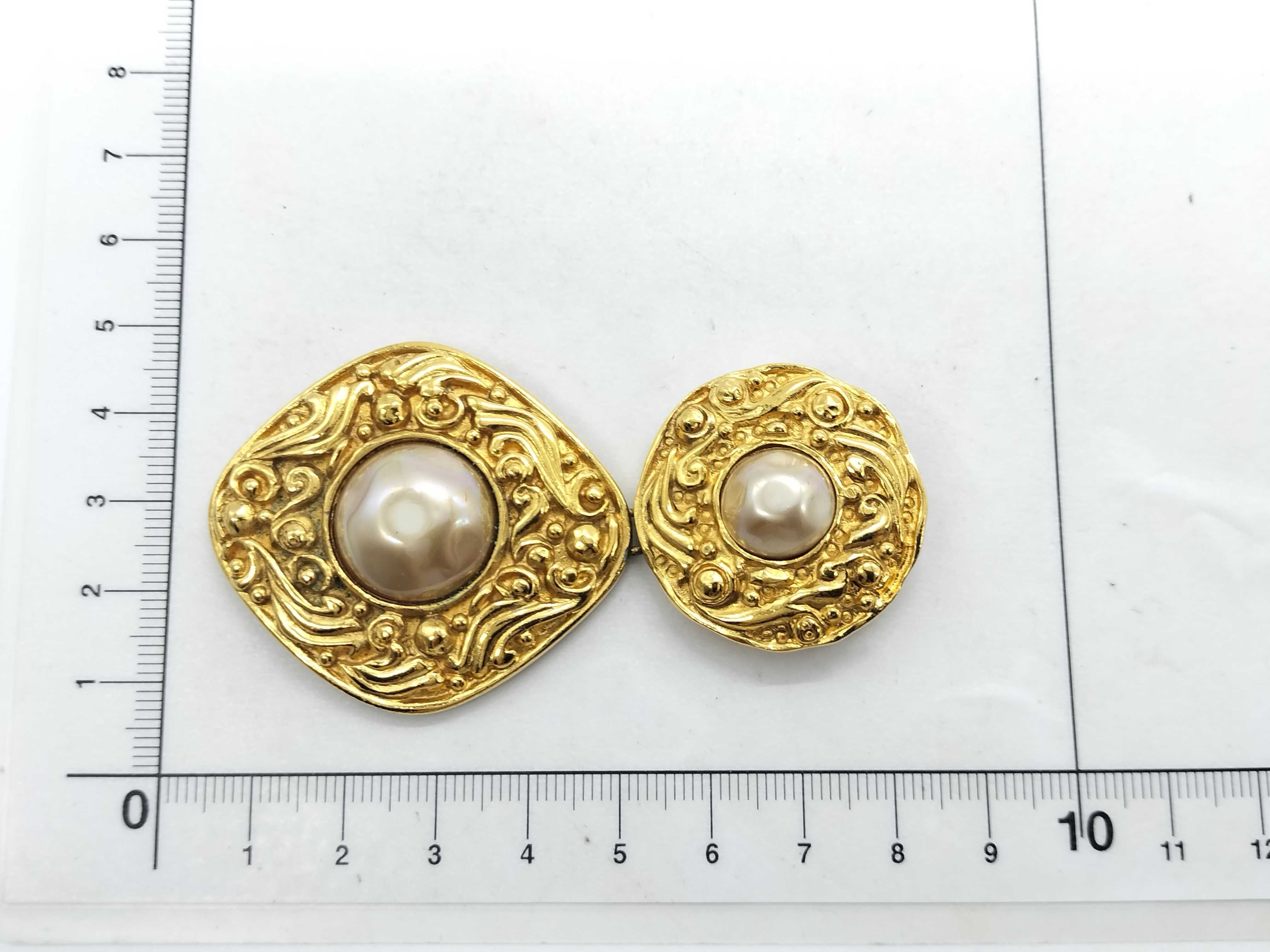 Pearl Double Strand Brooch — view 6