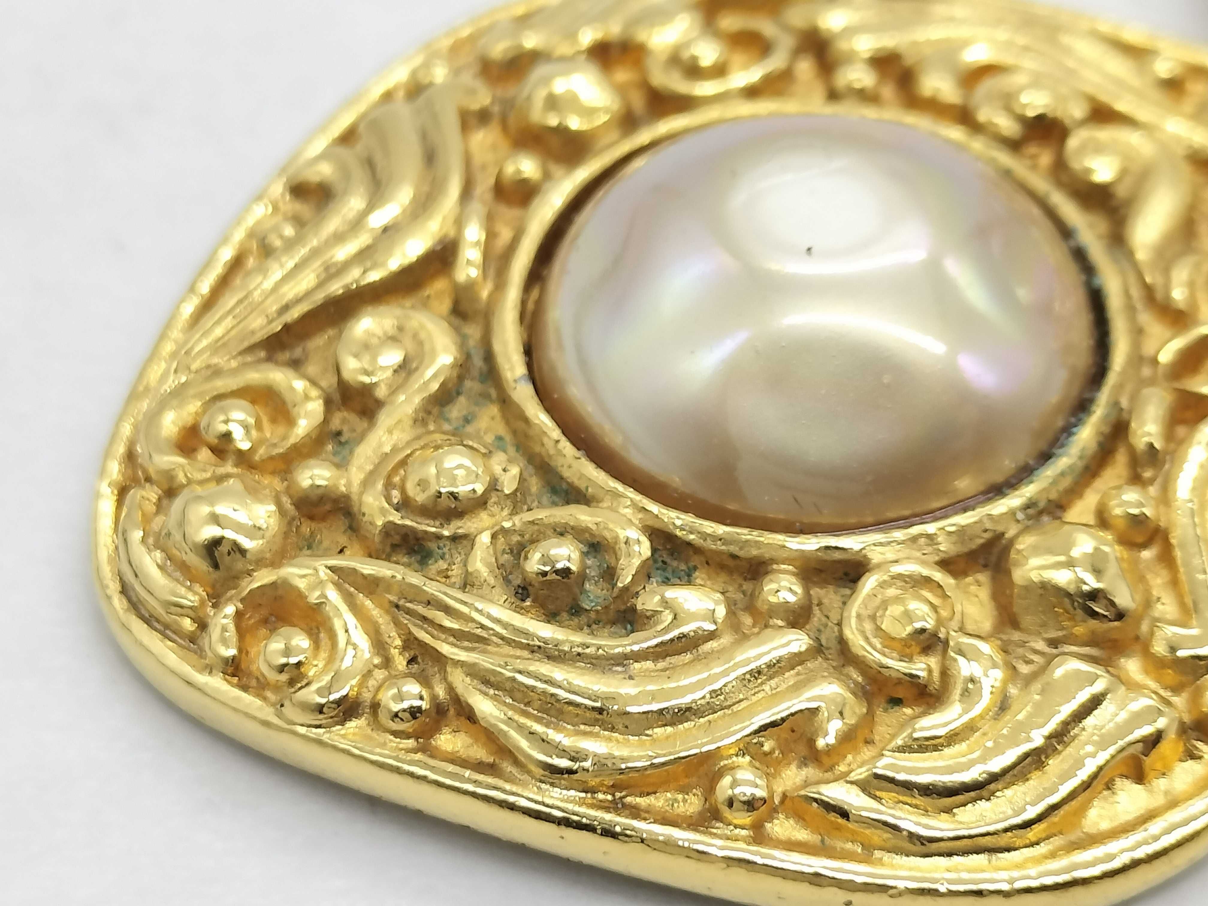 Pearl Double Strand Brooch — view 7