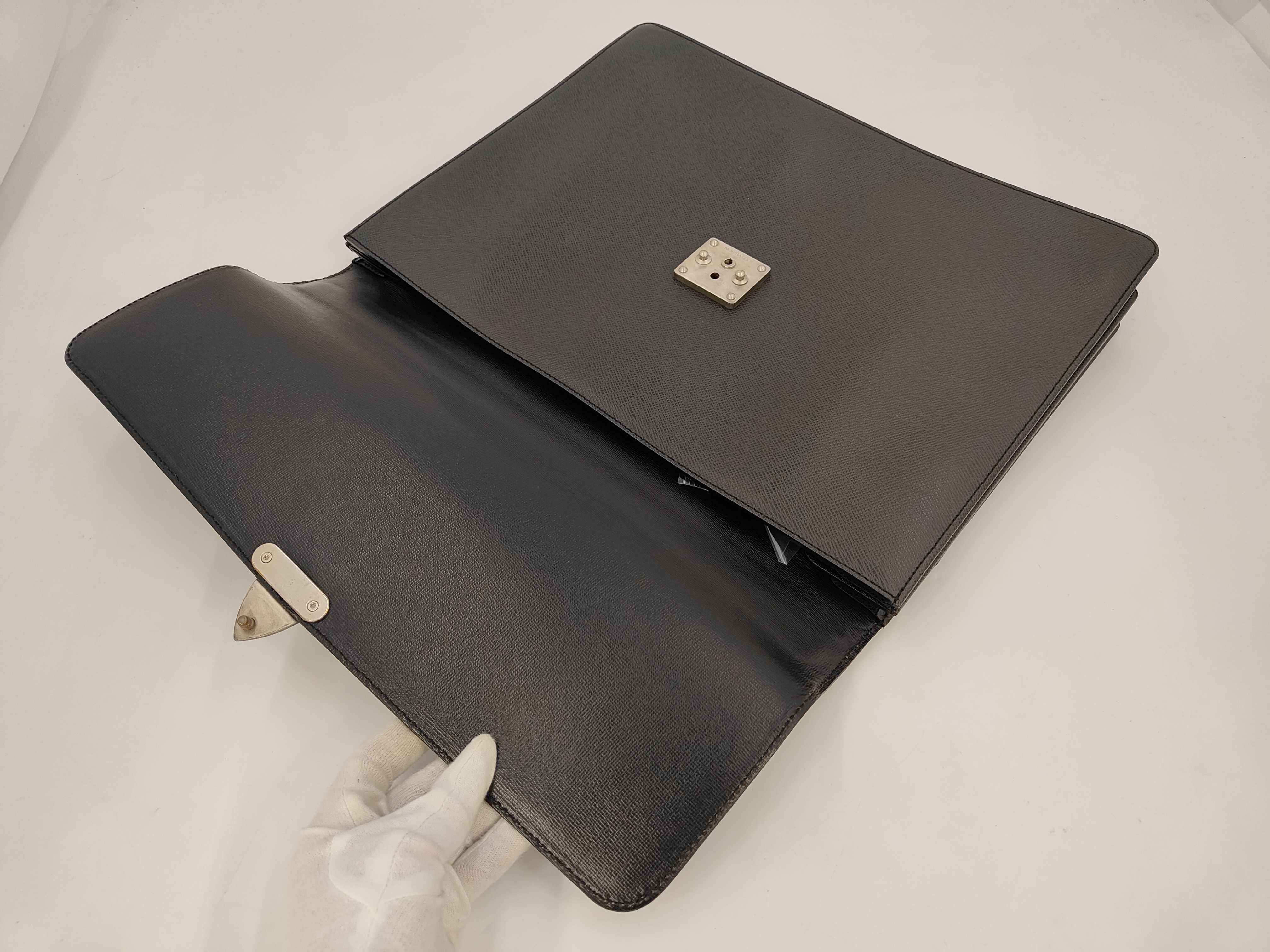 Monogram Taiga Serviette Clado Business Bag — view 8