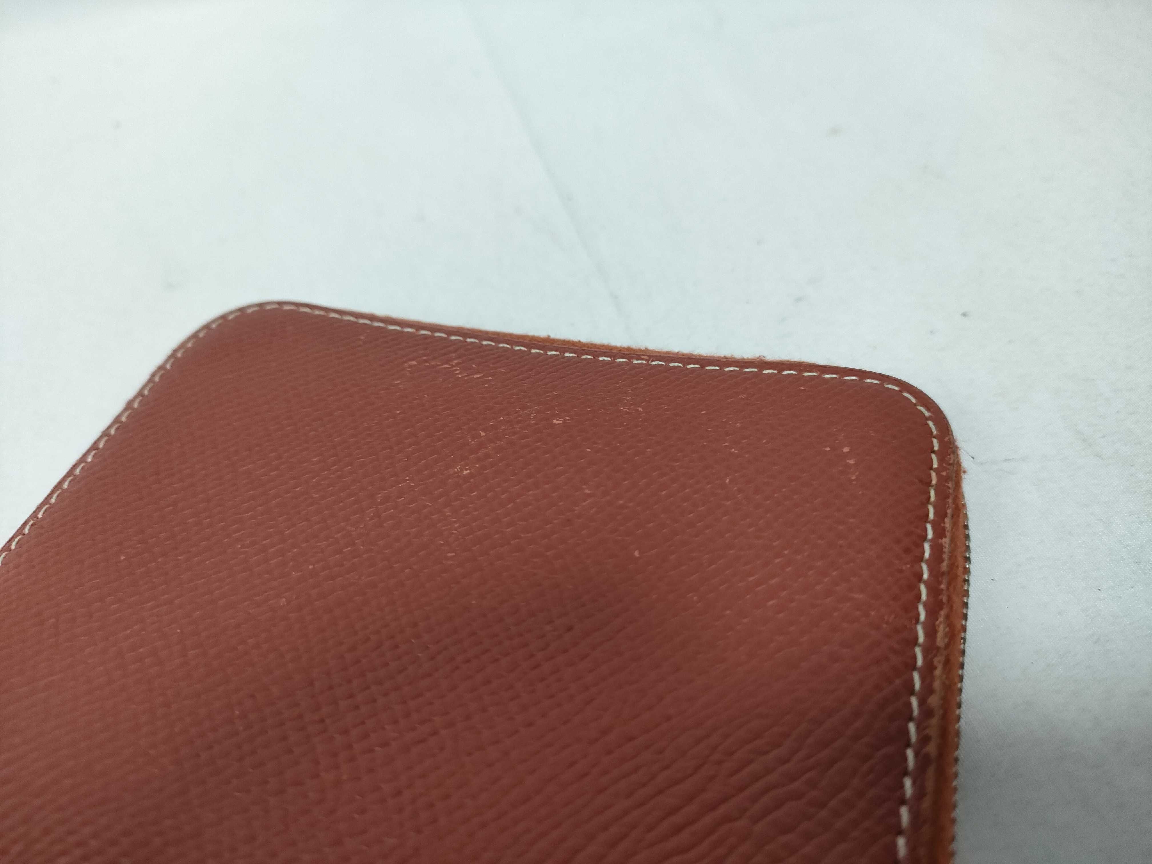 Azap Compact Silk In Wallet, Veau Epsom Leather, Brown, O Stamp — view 4