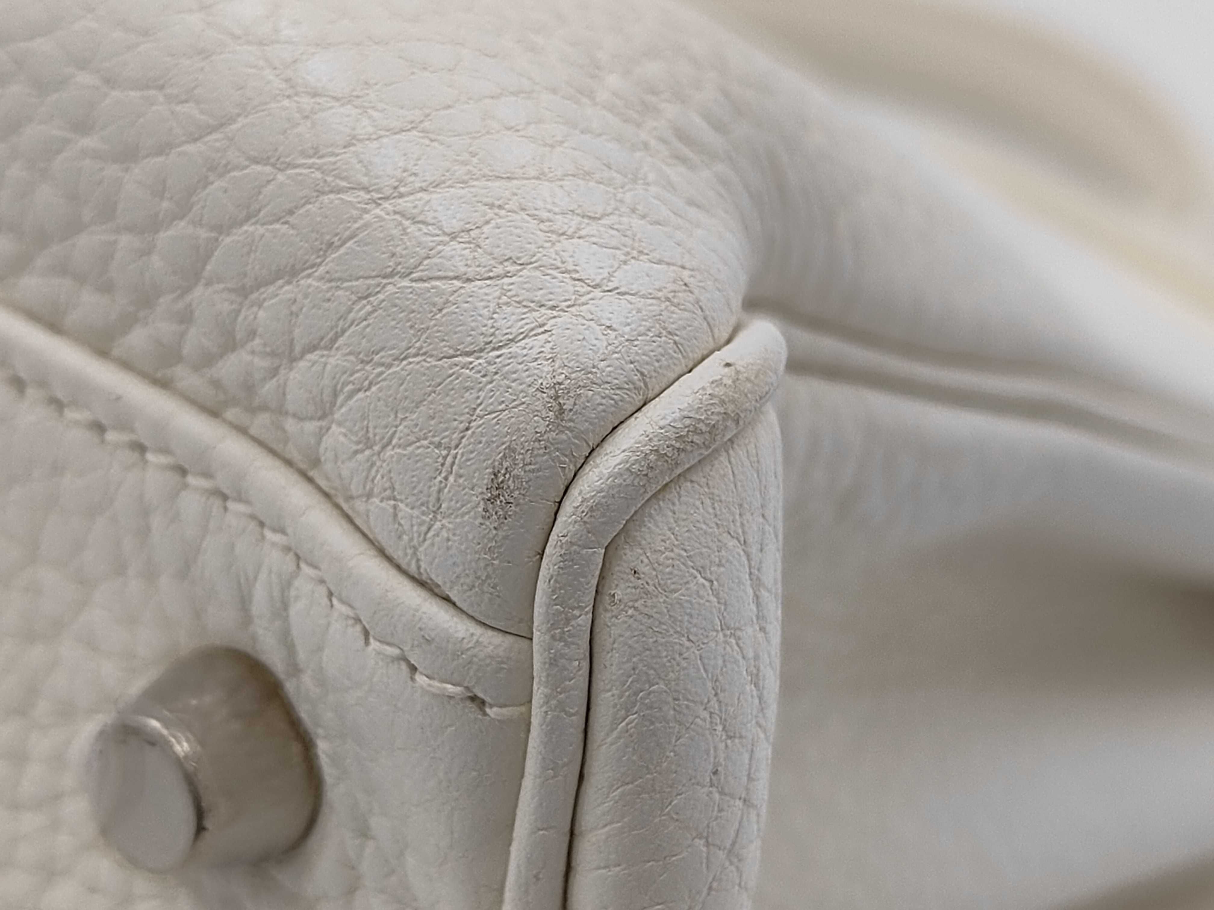 Kelly 35 White Taurillon Clemence Leather Silver Hardware N Stamp Shoulder Bag — view 4