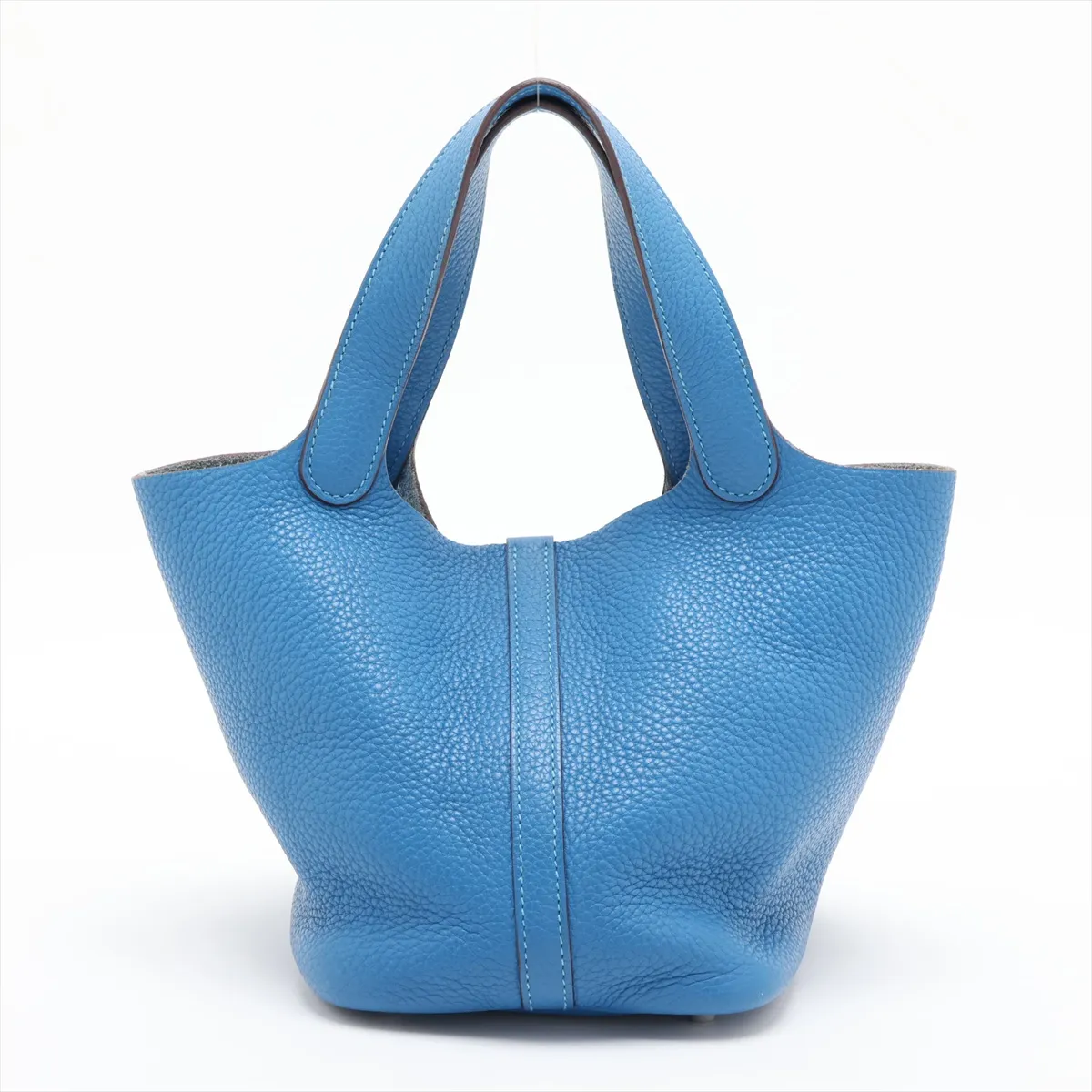 Picotin Lock 18 PM, Taurillon Clemence leather, Mykonos pattern, silver hardware, O: 2011, no key included. — view 2