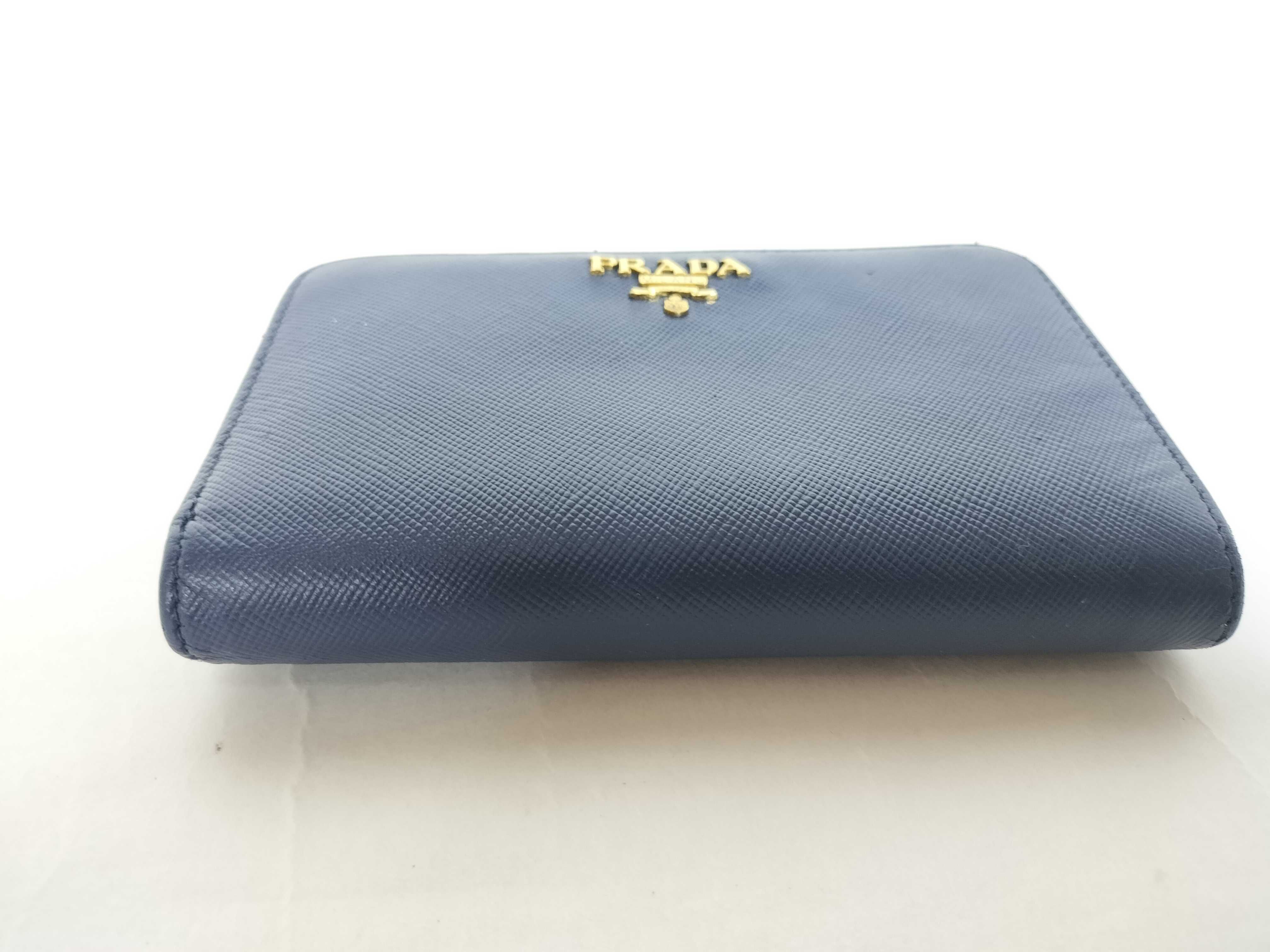 Zip Card Holder, Black with Gold Hardware, Card Case — view 4