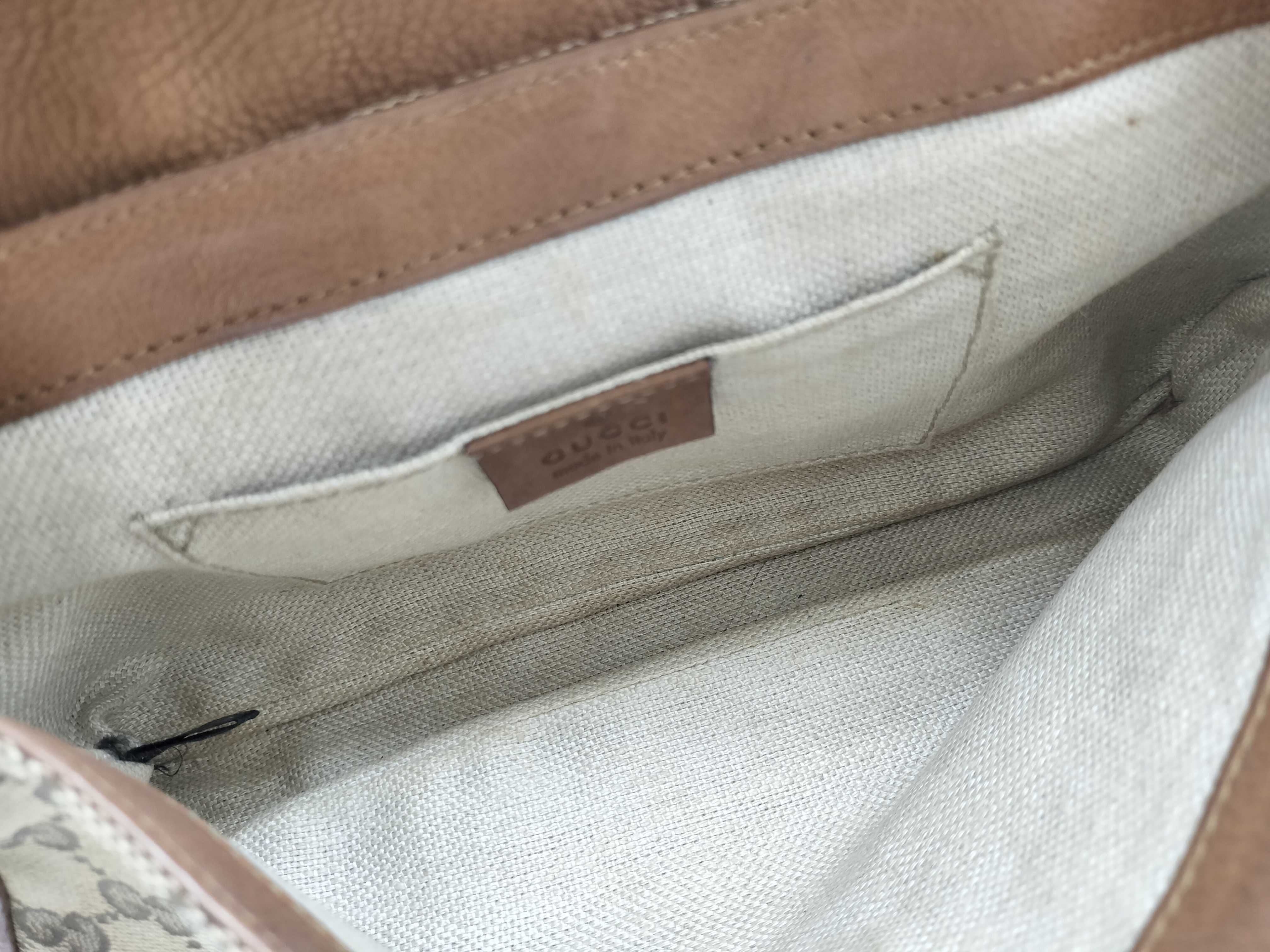 GG Canvas Caramel Canvas GG Monogram Tassel Chain Underarm Bag Pouch — view 11