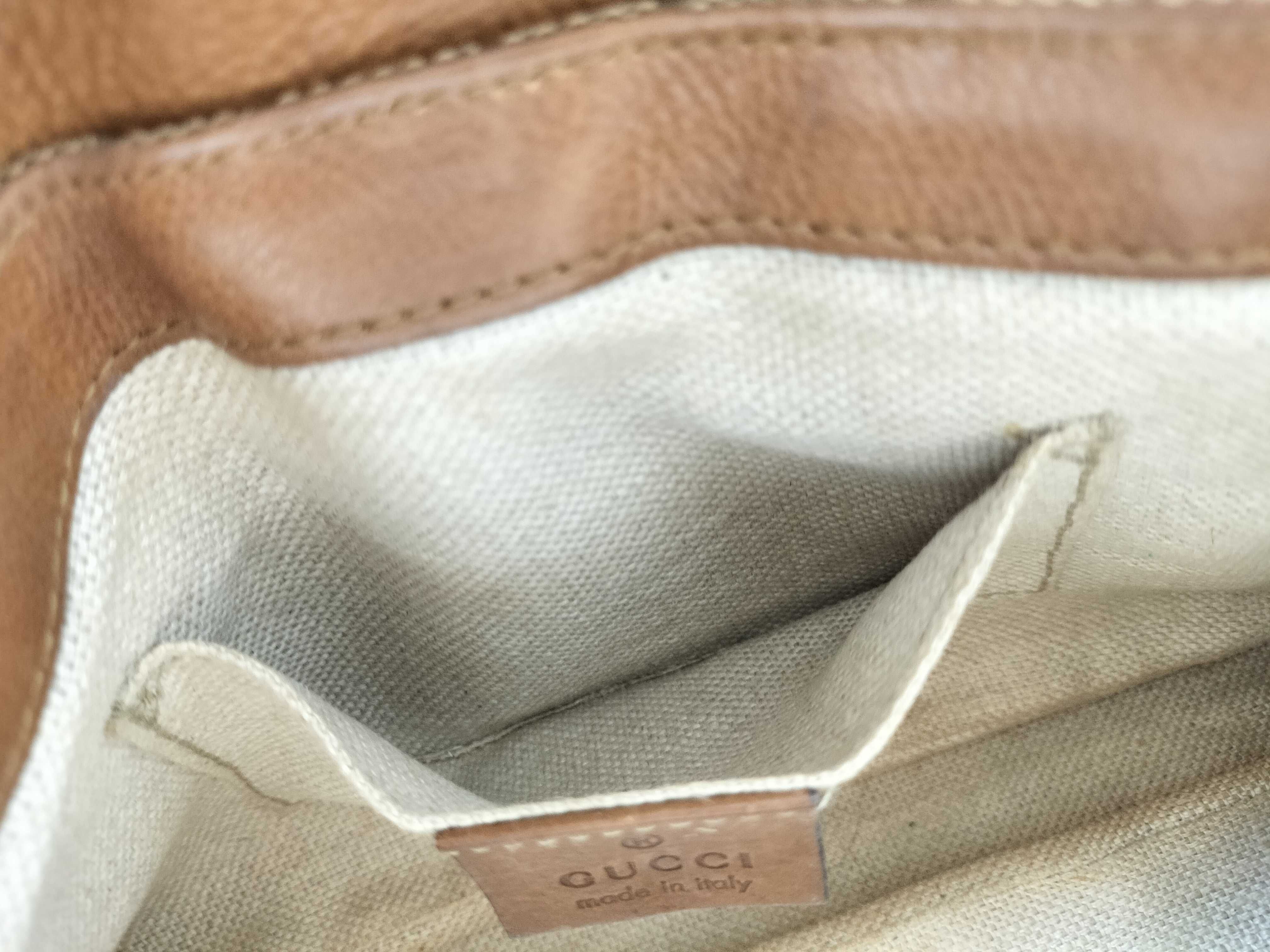 GG Canvas Caramel Canvas GG Monogram Tassel Chain Underarm Bag Pouch — view 14