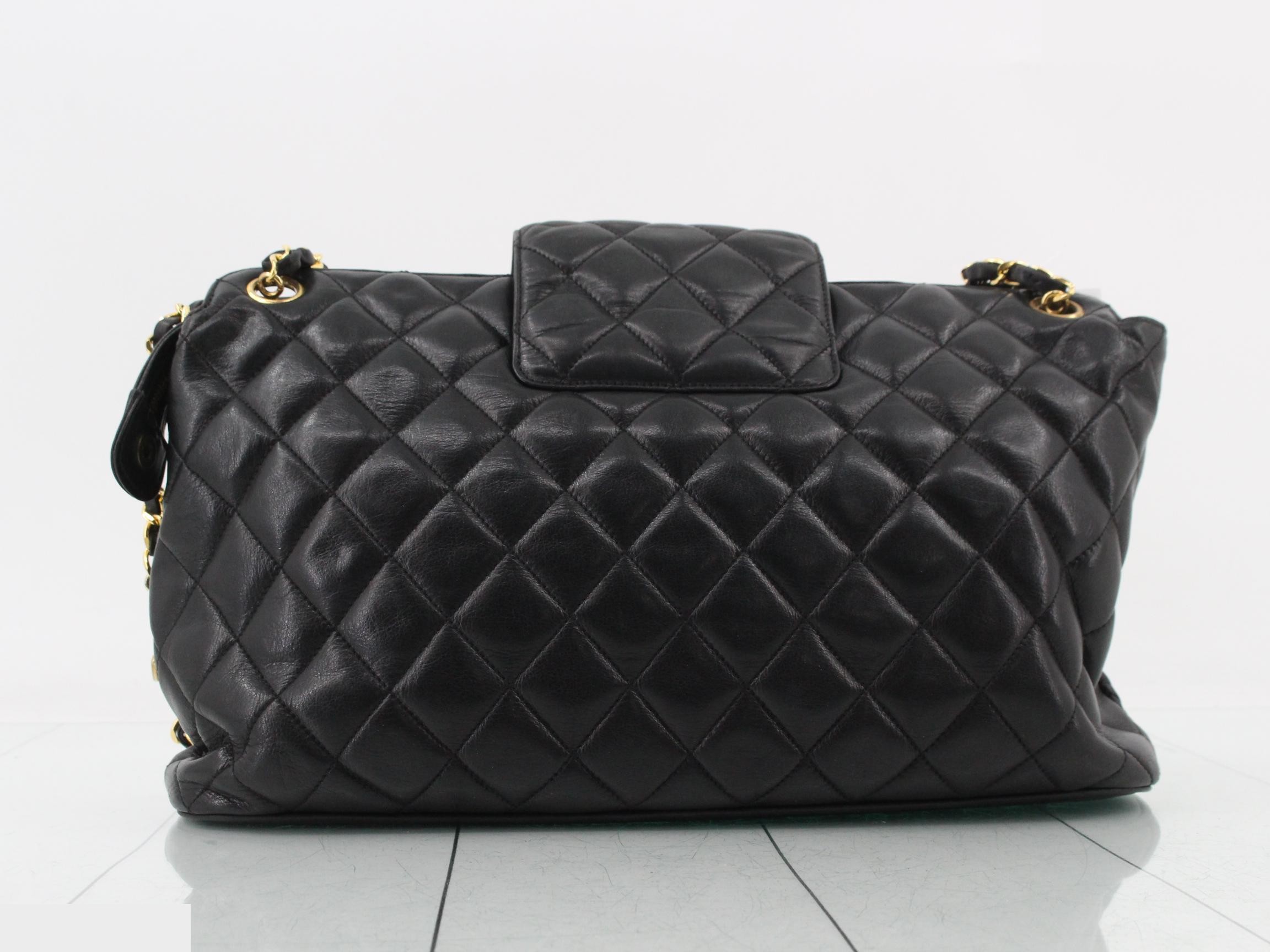 Matelassé Lambskin Chain Shoulder Bag (with original seal) — view 2