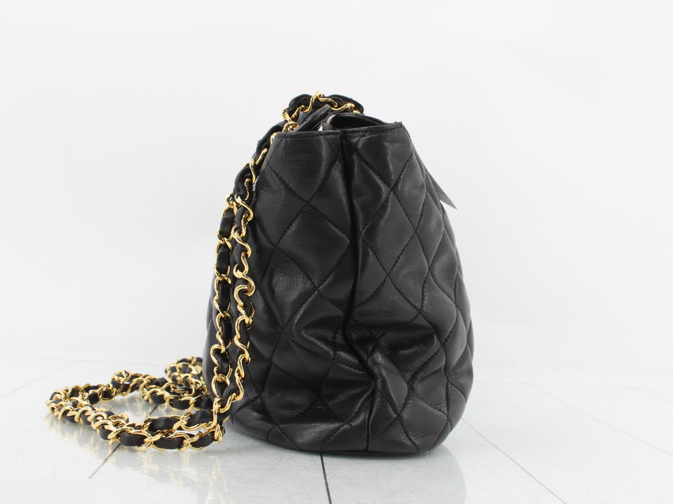 Matelassé Lambskin Chain Shoulder Bag (with original seal) — view 4
