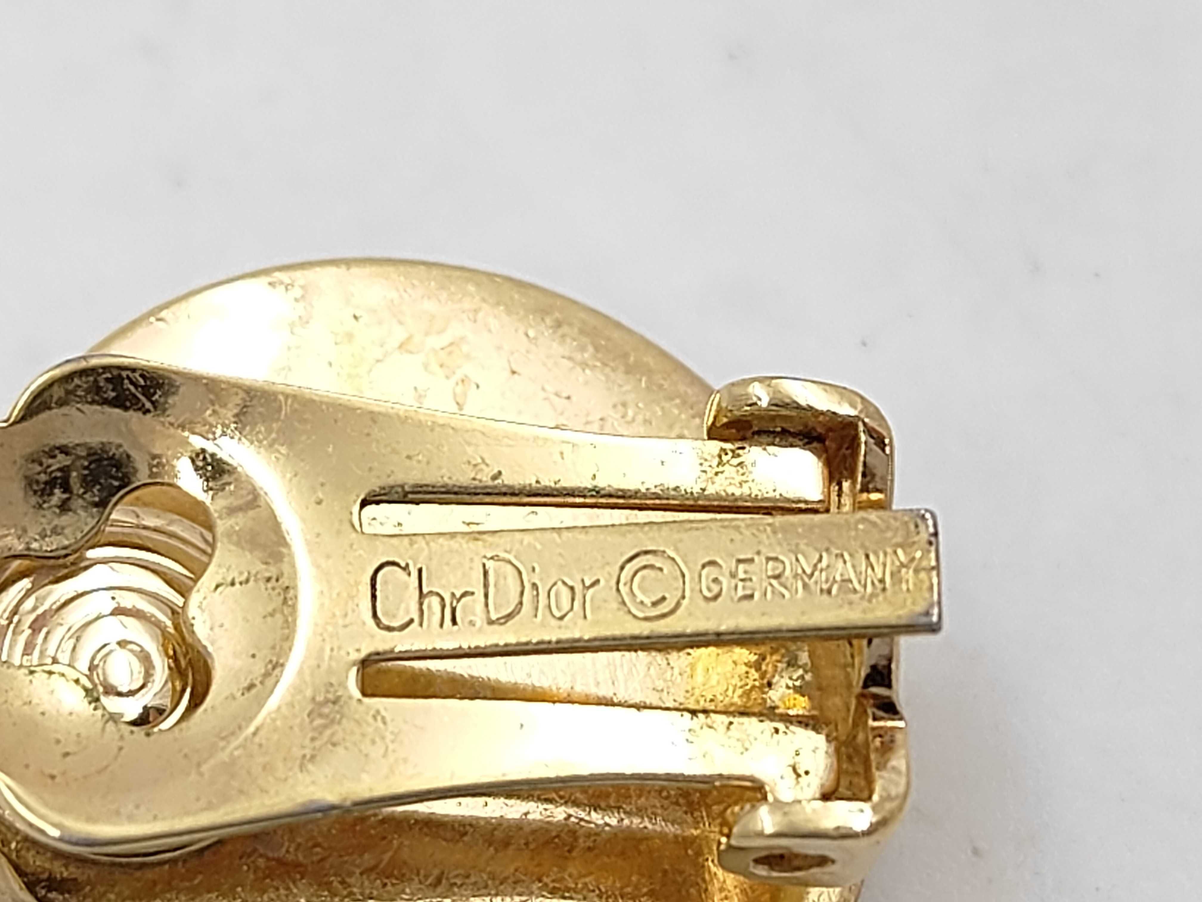 Gold Circle Plate Stone Earrings — view 5