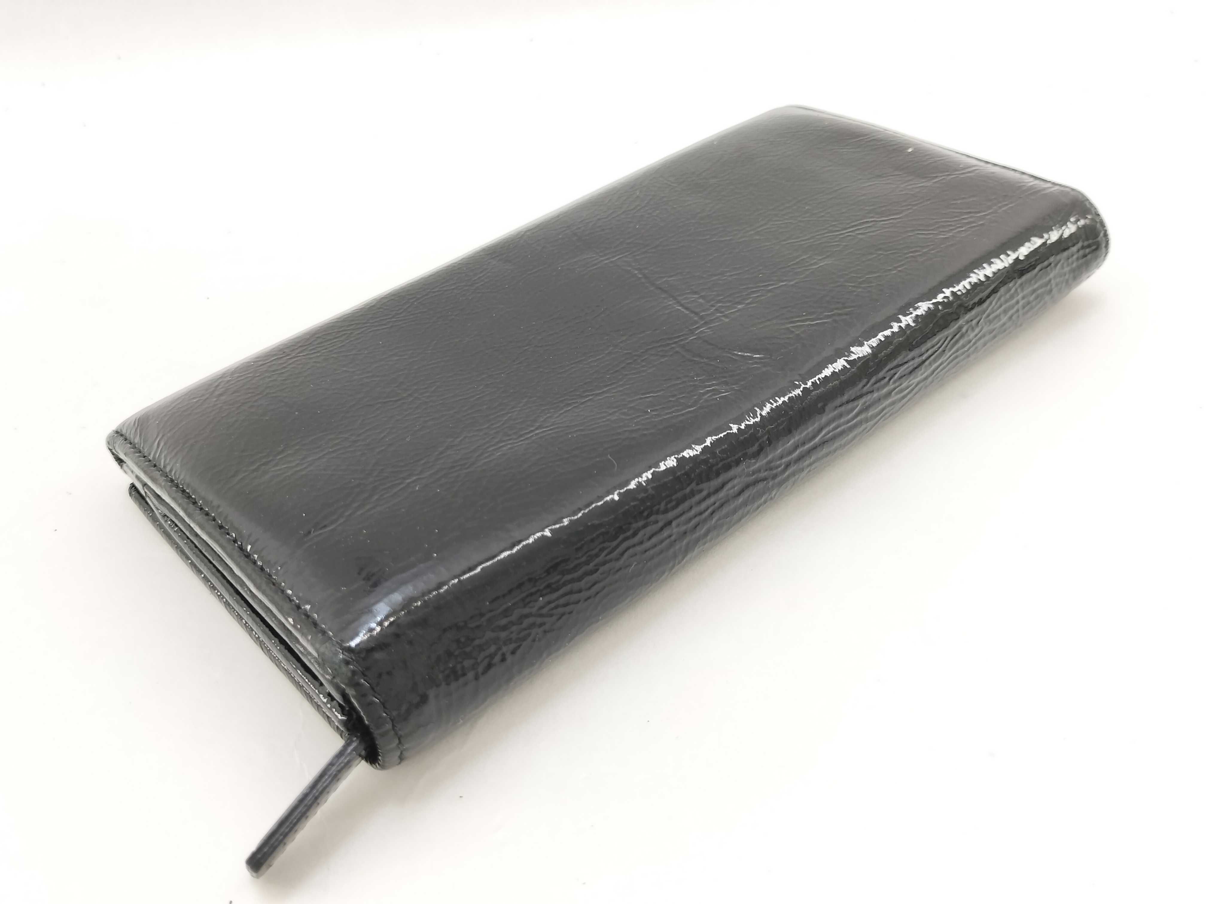 Black Patent Leather Bellechasse Bag 361120 Wallet — view 7