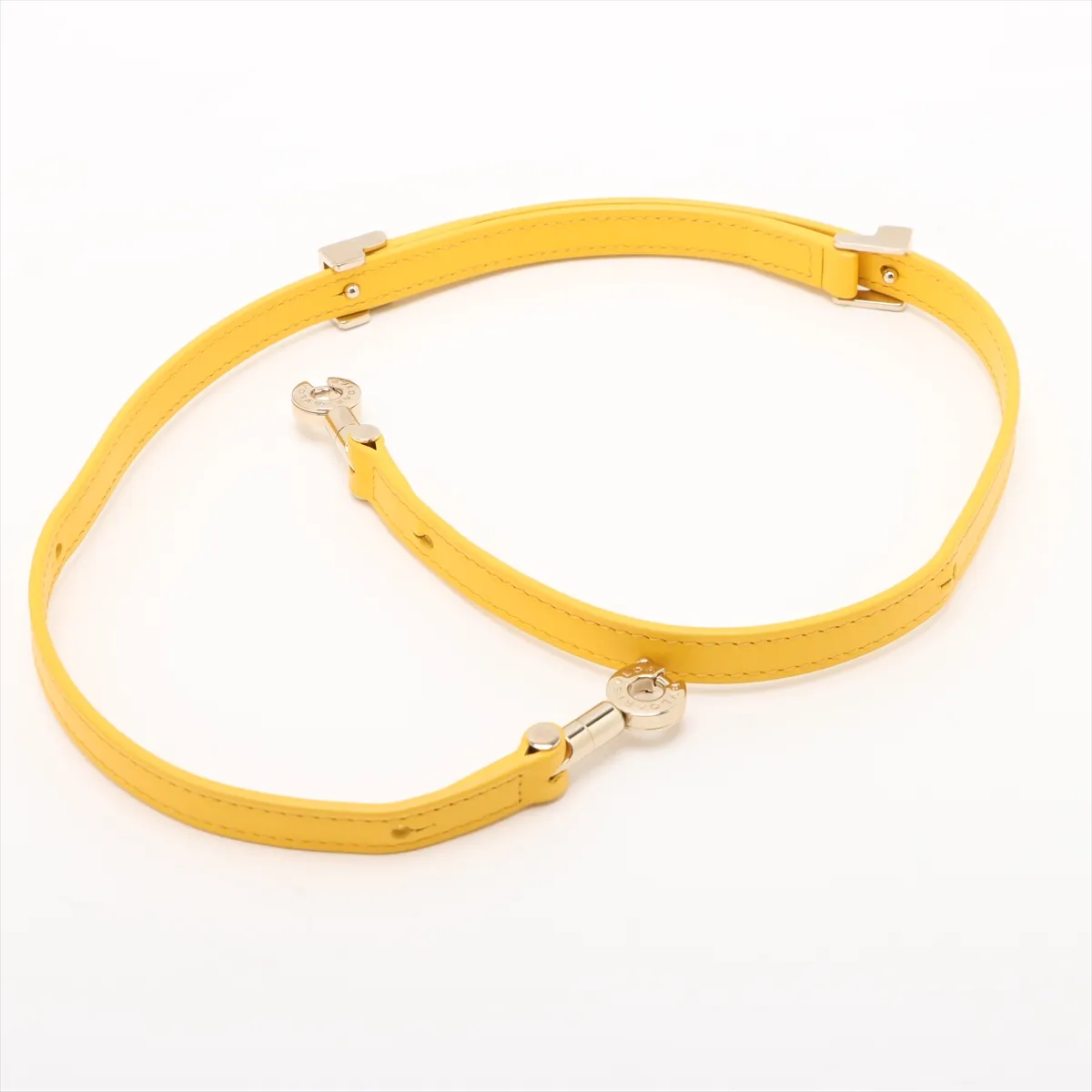 Bulgari Serpenti Forever Leather Shoulder Bag Yellow — view 5
