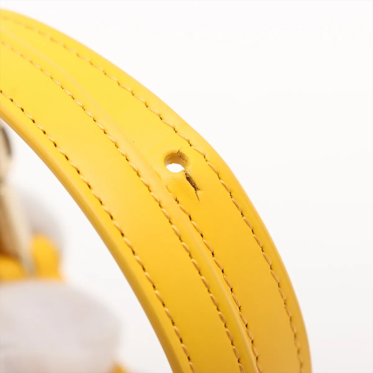 Bulgari Serpenti Forever Leather Shoulder Bag Yellow — view 9