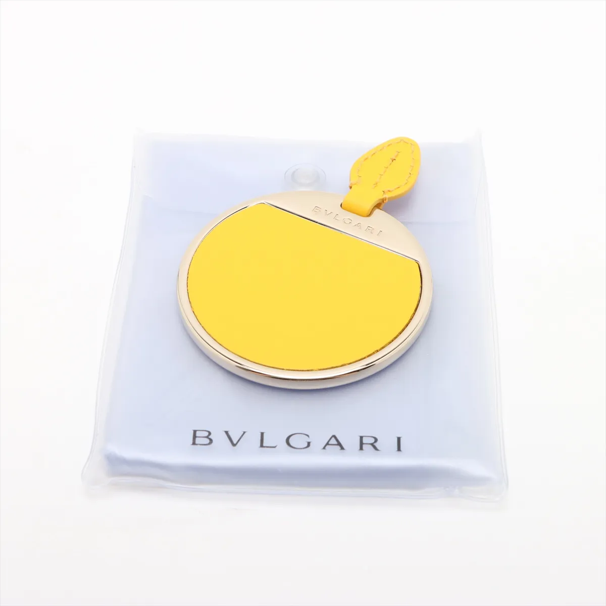 Bulgari Serpenti Forever Leather Shoulder Bag Yellow — view 10