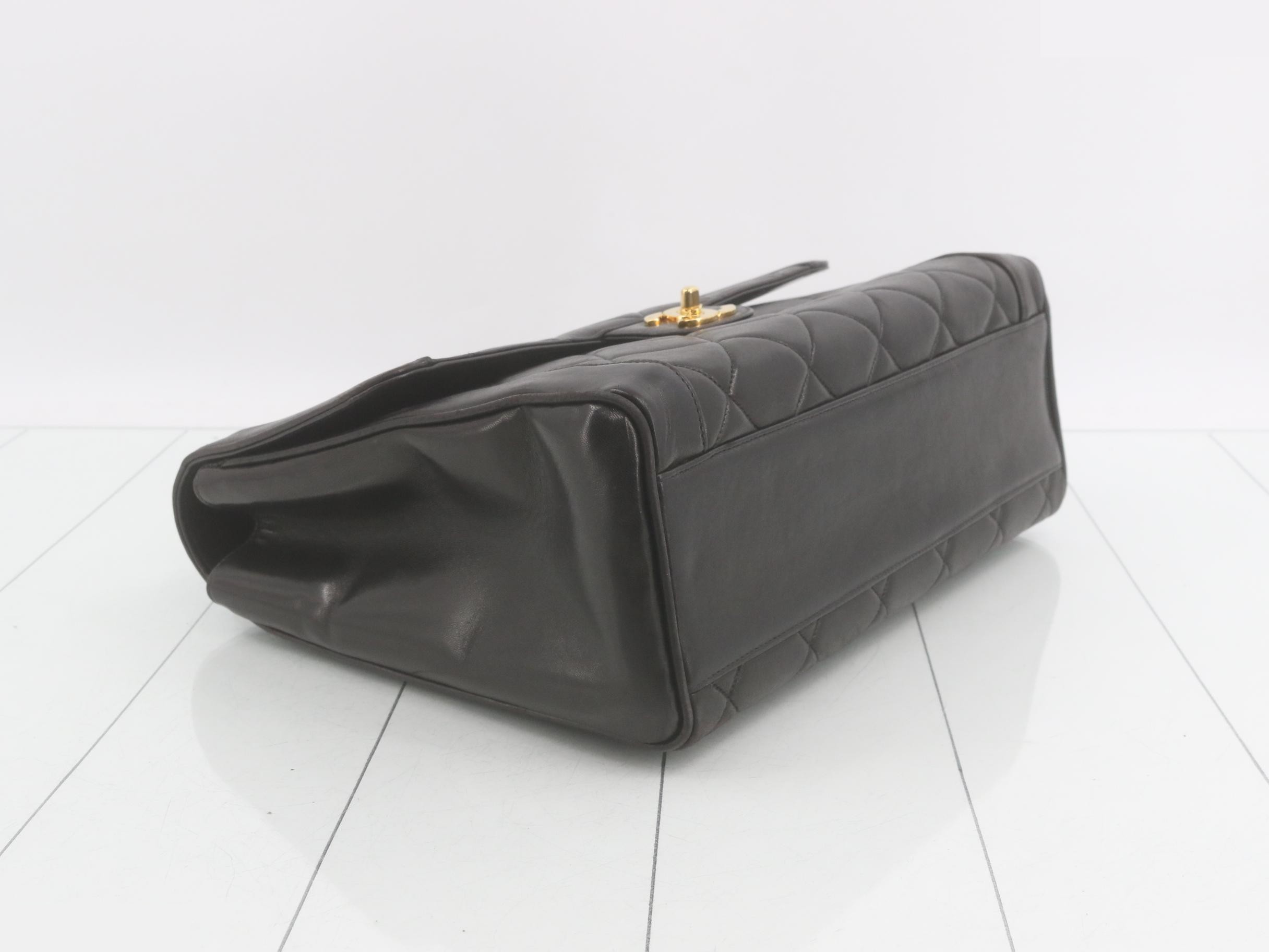 Matelassé Lambskin Top Handle Coco Handbag — view 5