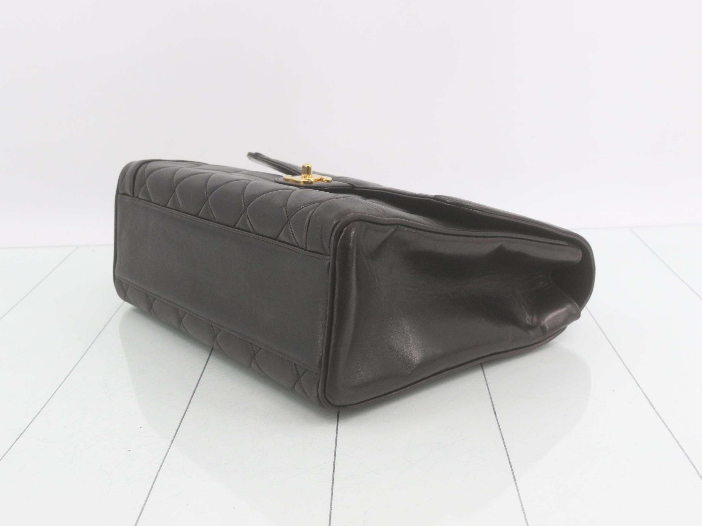 Matelassé Lambskin Top Handle Coco Handbag — view 6