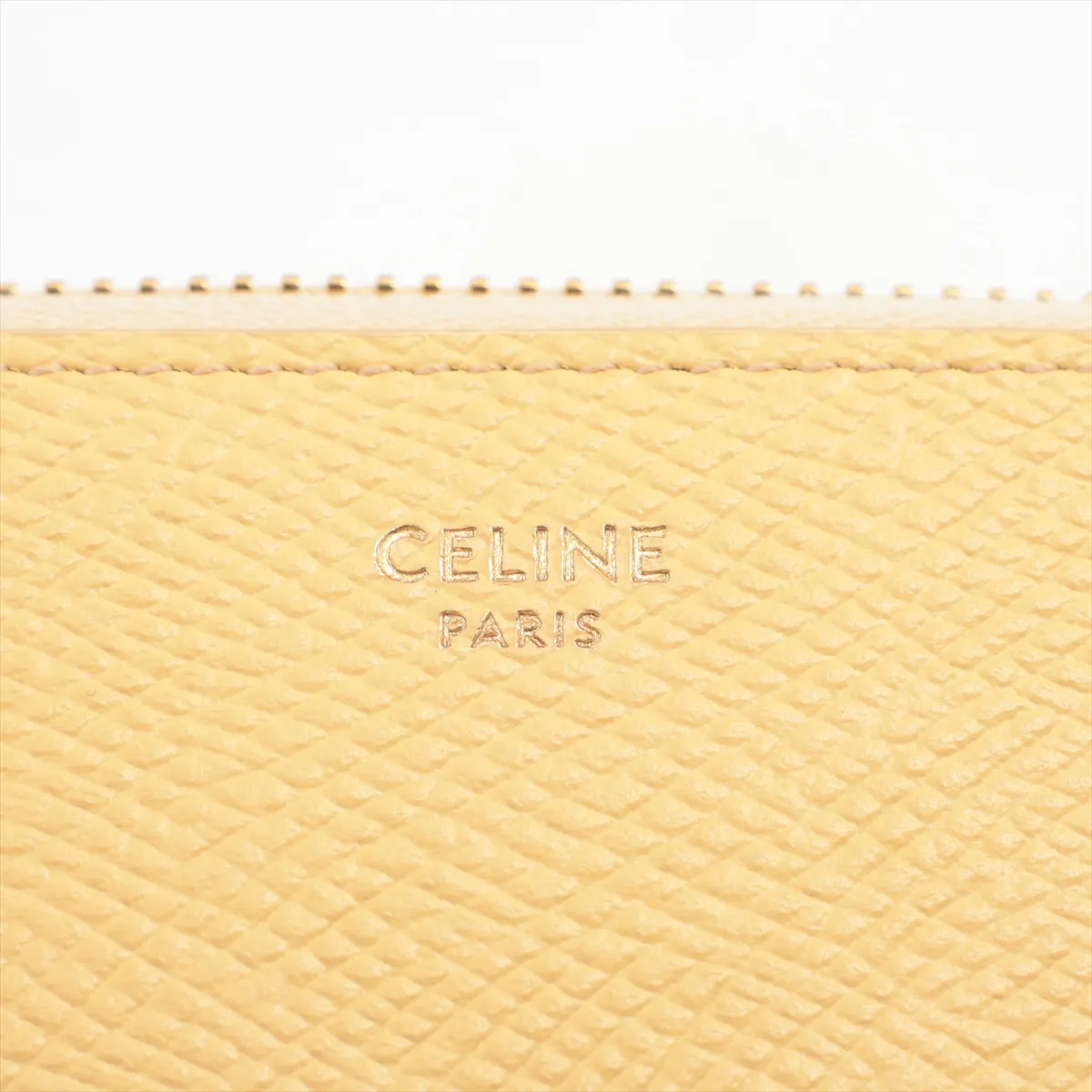 Small Zip Wallet Essential Leather Compact Wallet Yellow — view 8