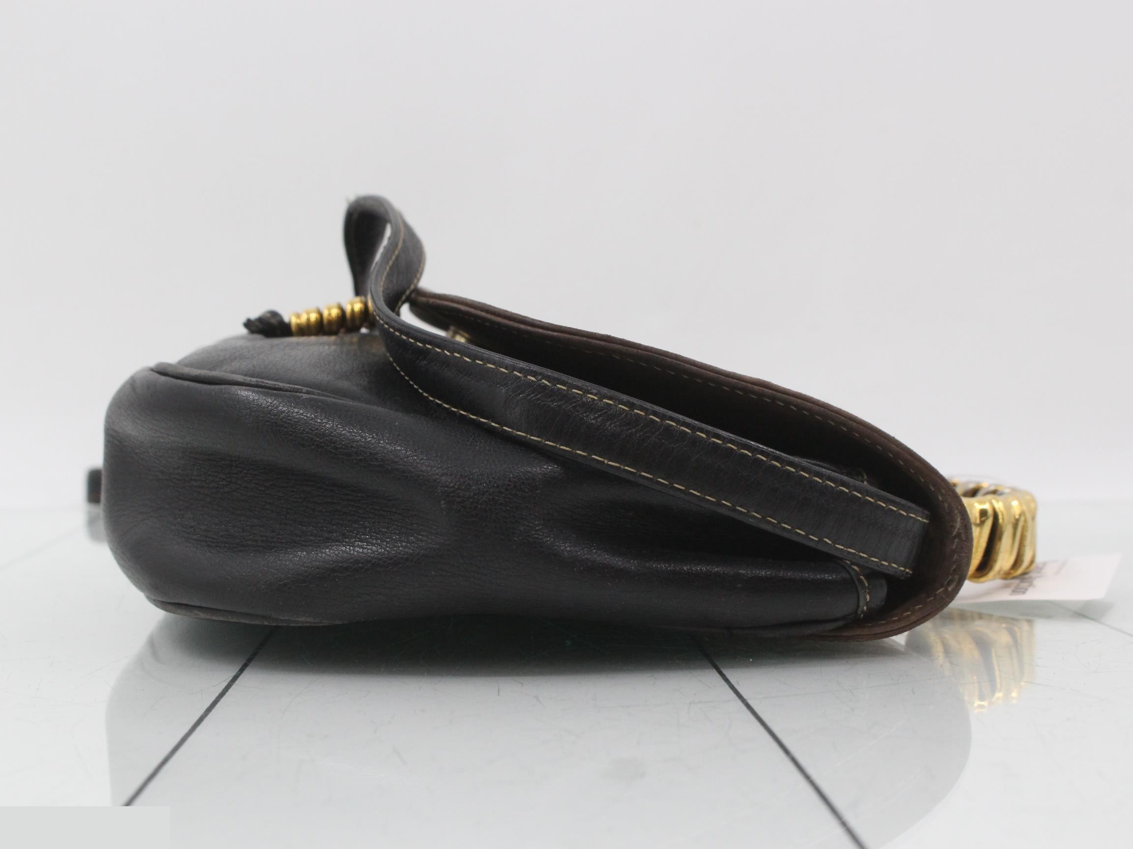 Velázquez 2-Way Handbag, Leather, Black — view 3