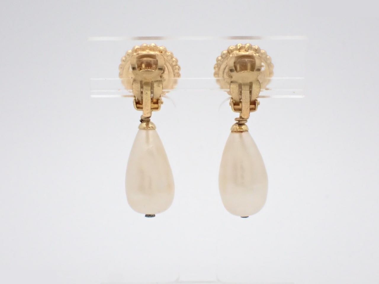 pearl earrings — view 2