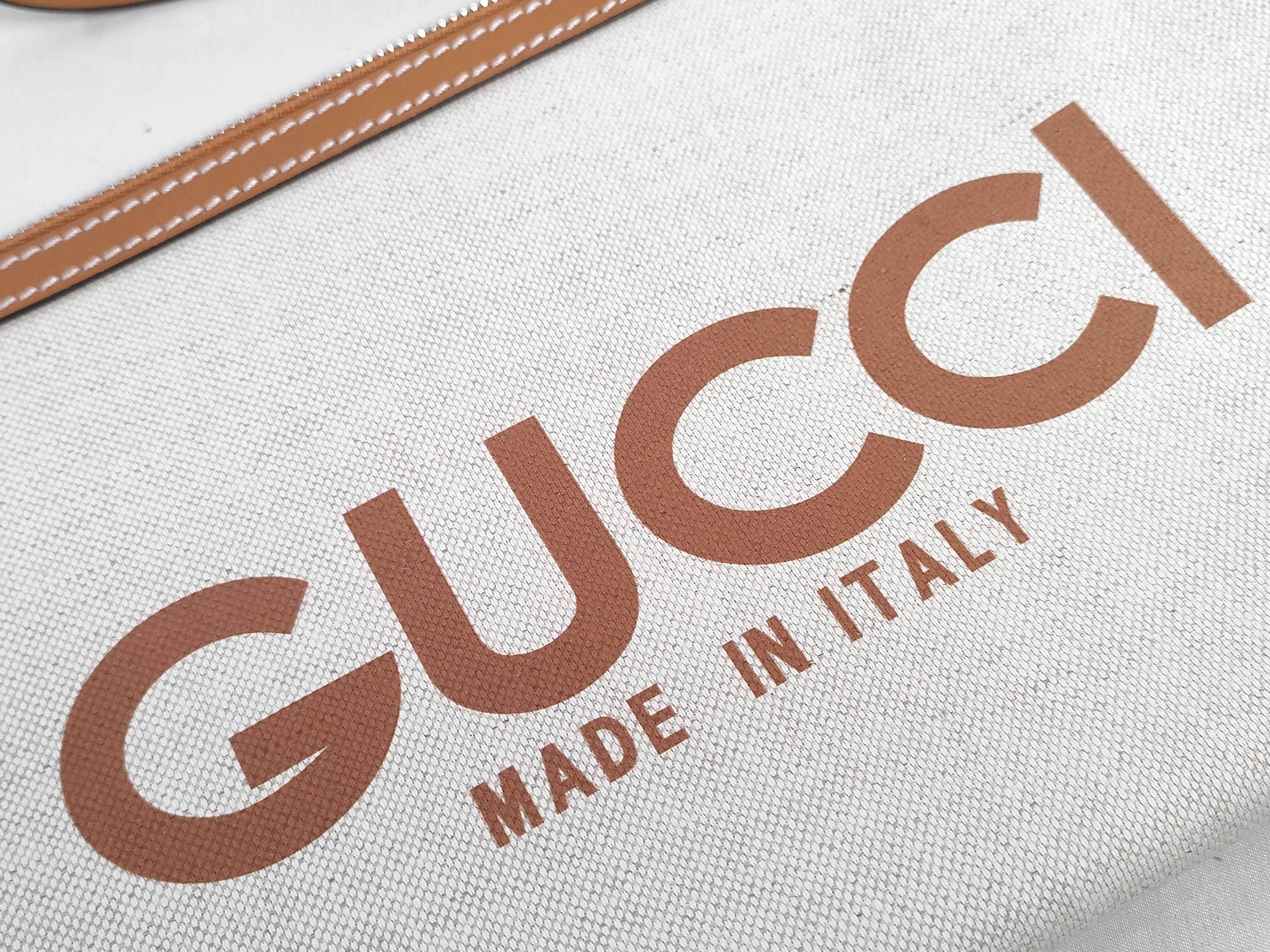 Unused Clutch Bag with Logo Print — view 12